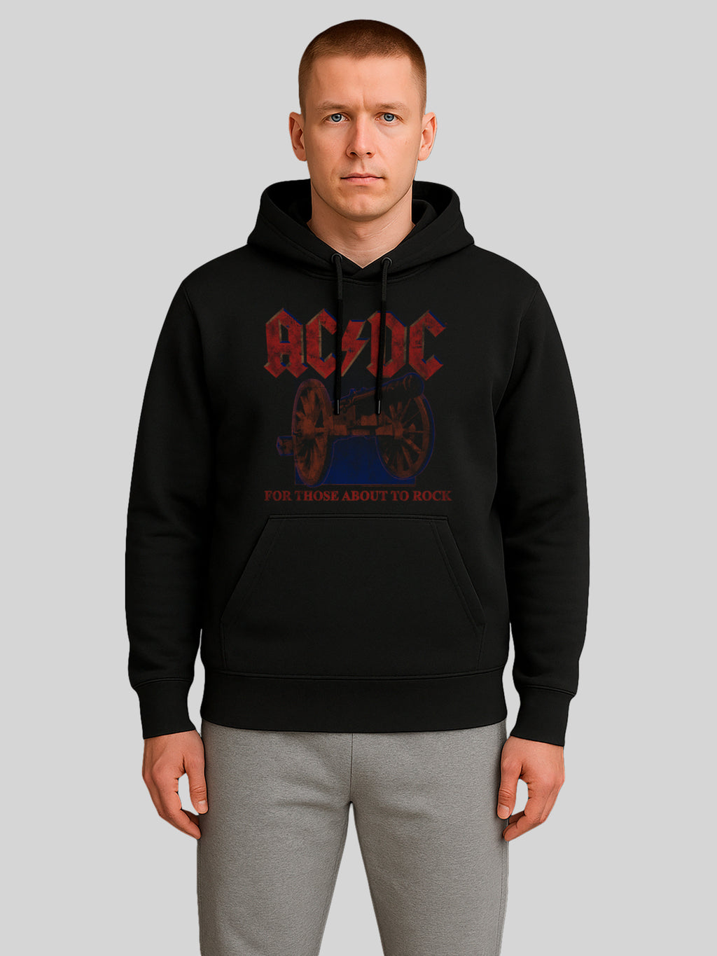 AC/DC For Those About To Rock Canon Men's Organic Hoodie