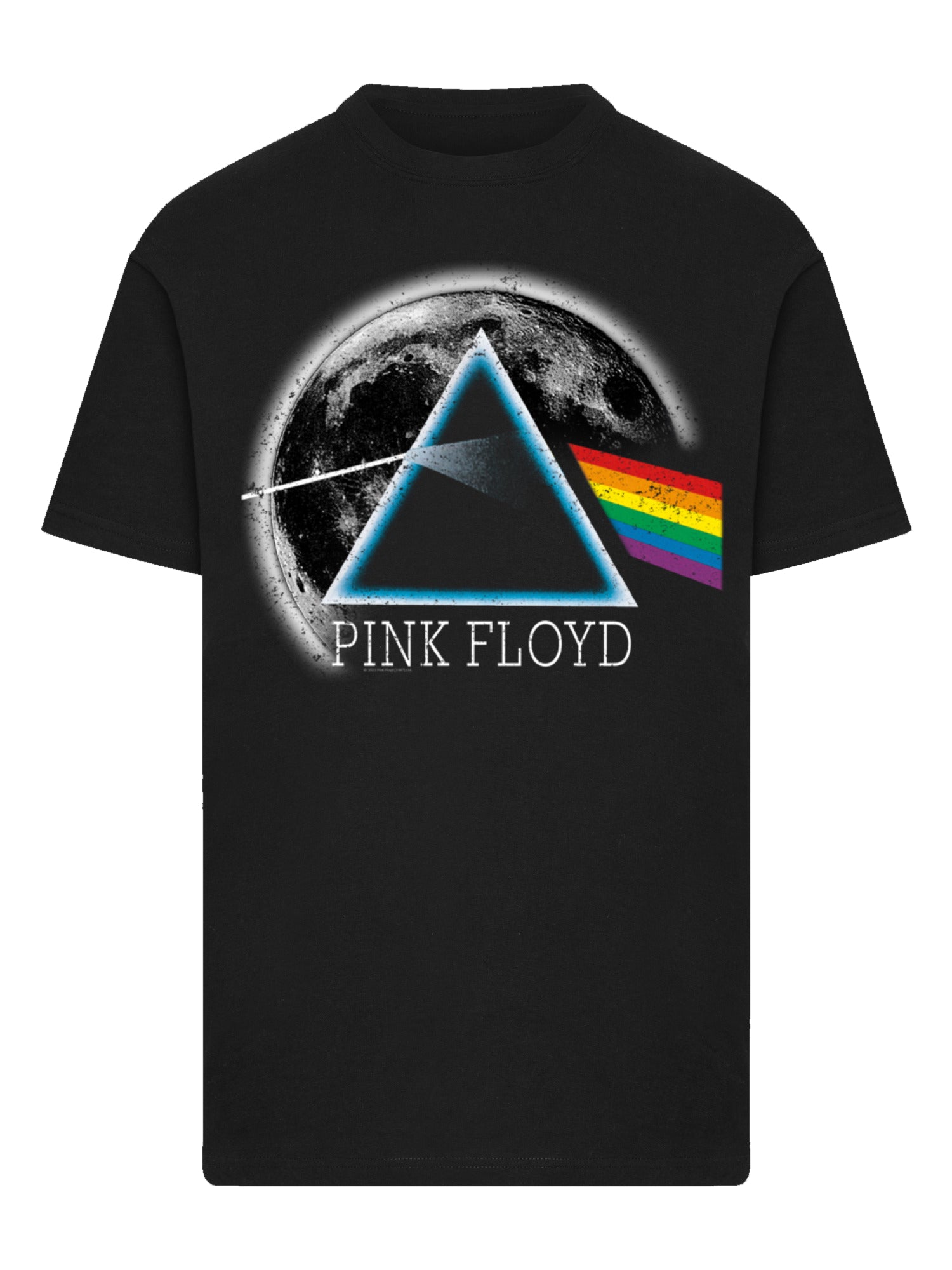 Pink Floyd Dark Side of the Moon Distaded Moon Camiseta redonda