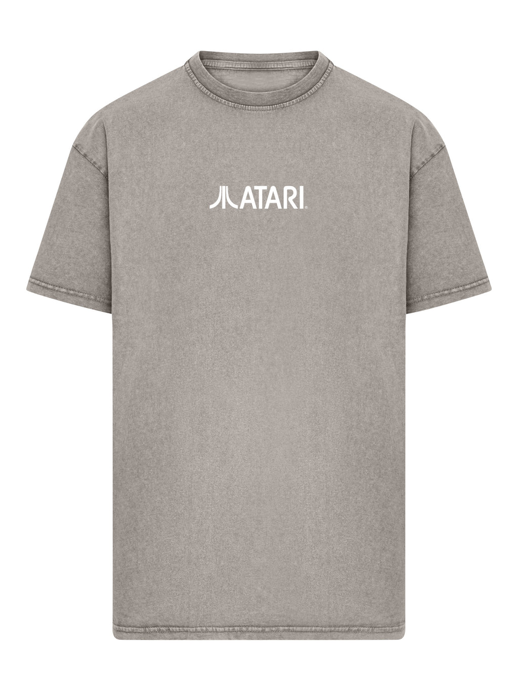 Atari Games Logo Retro Gaming Horizontal und Atari Gravitar Box Cover Acid Washed Oversize Tee