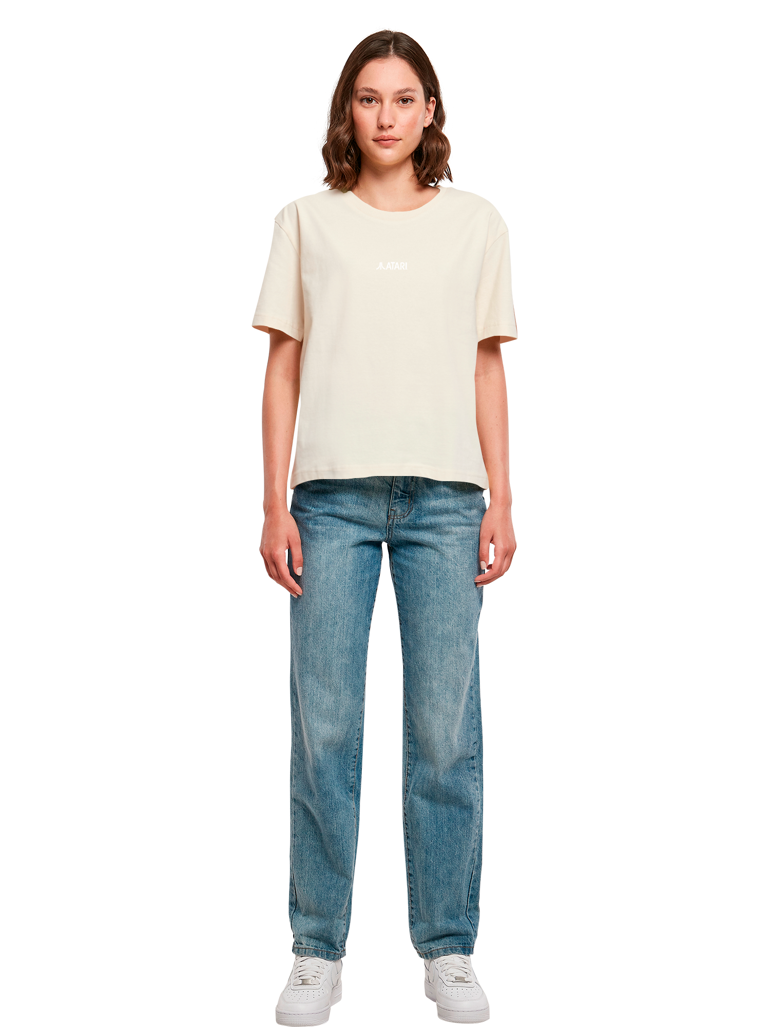 Atari Games Logo Retro Gaming Horizontal und Atari Gravitar Box Cover Damen Alltags-T-Shirt