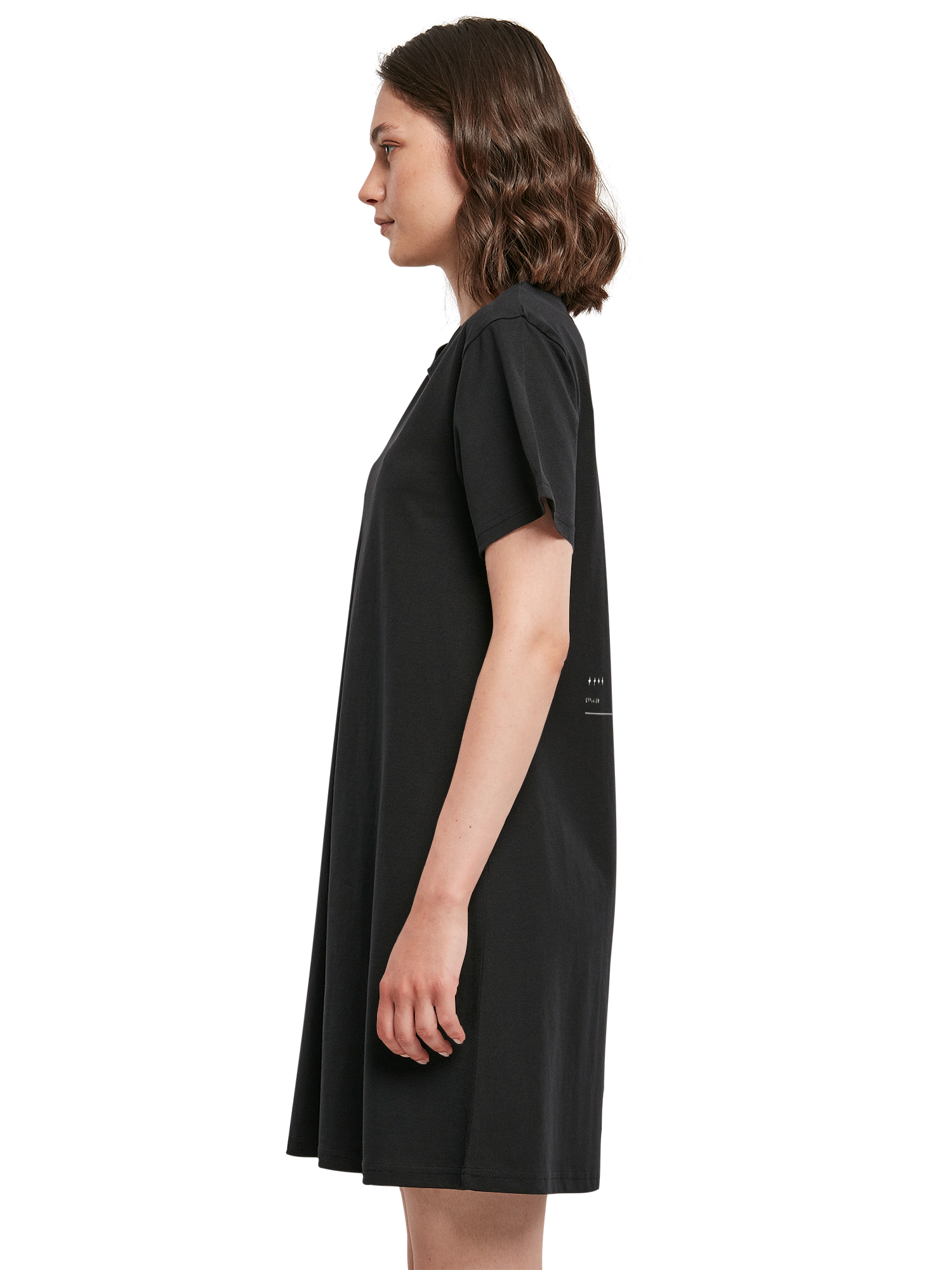 Damen T-Shirt Kleid mit Aufschrift „Take It Easy“