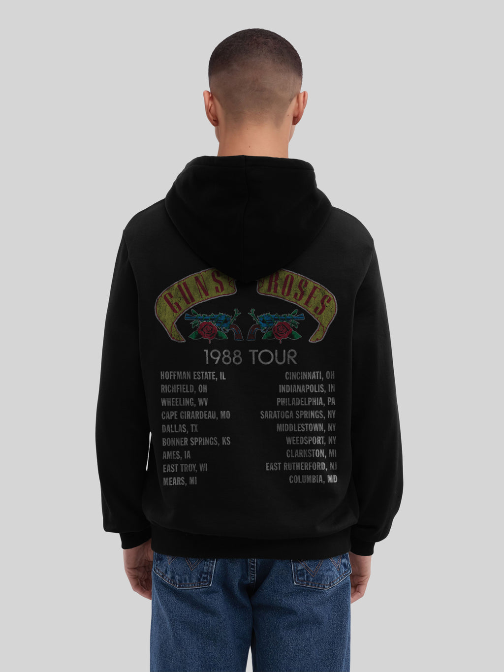 Tour Guns N 'Roses 1988 | Hoodie régulier pour hommes