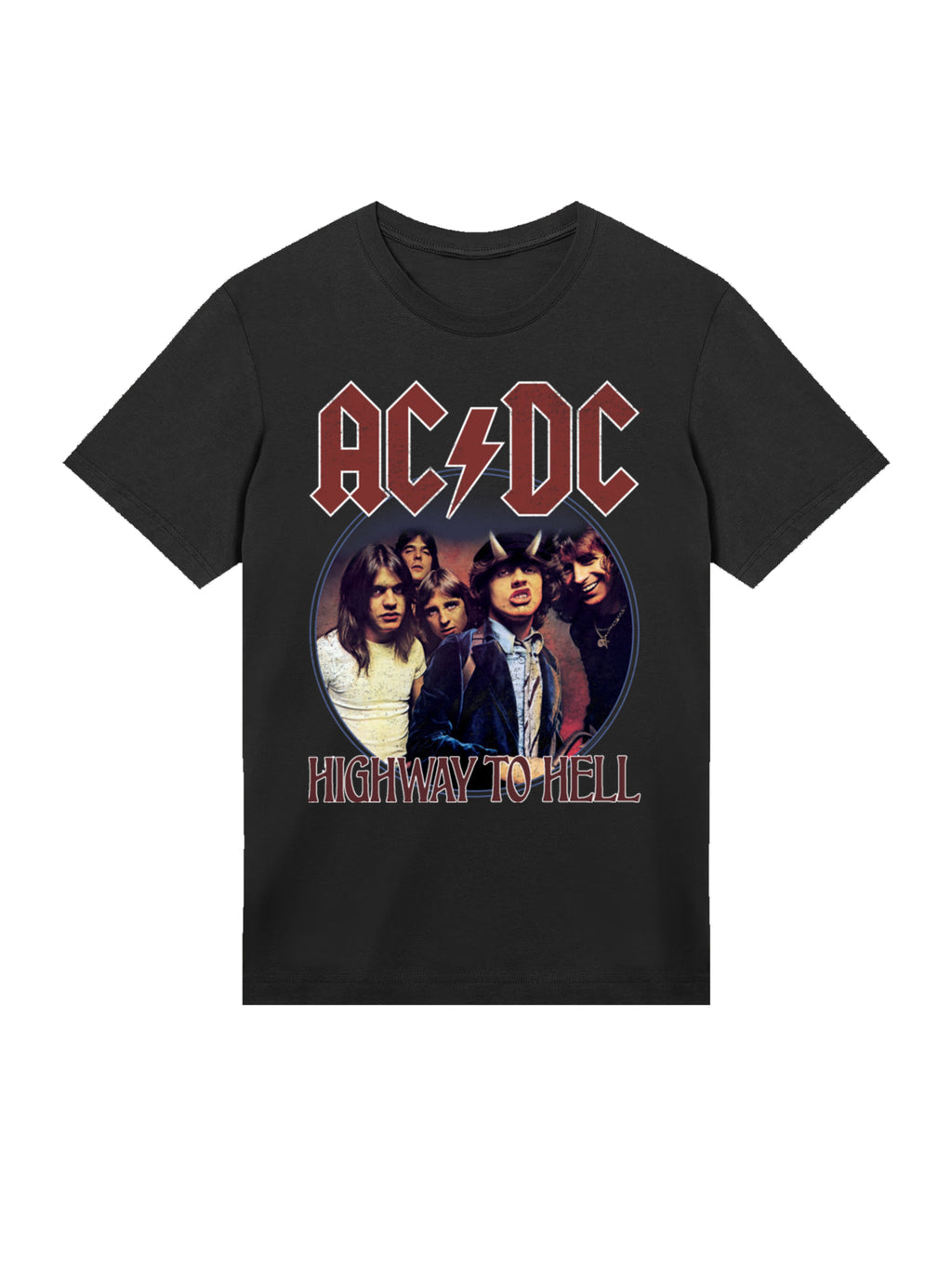 AC/DC Highway To Hell Circle Men's Organic T-Shirt
