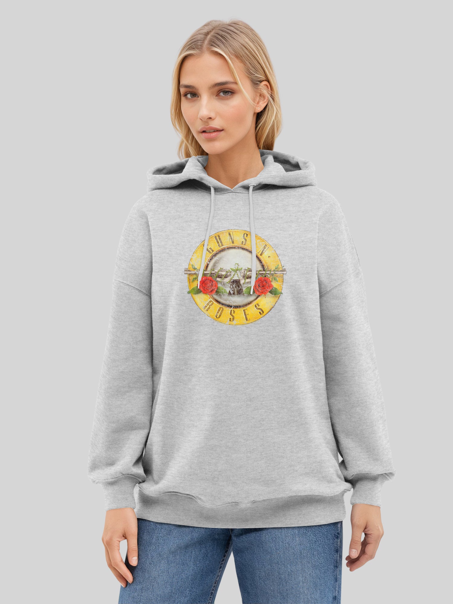 Guns N 'Roses Vintage Bullet Logo Frauen übergroßer Hoodie