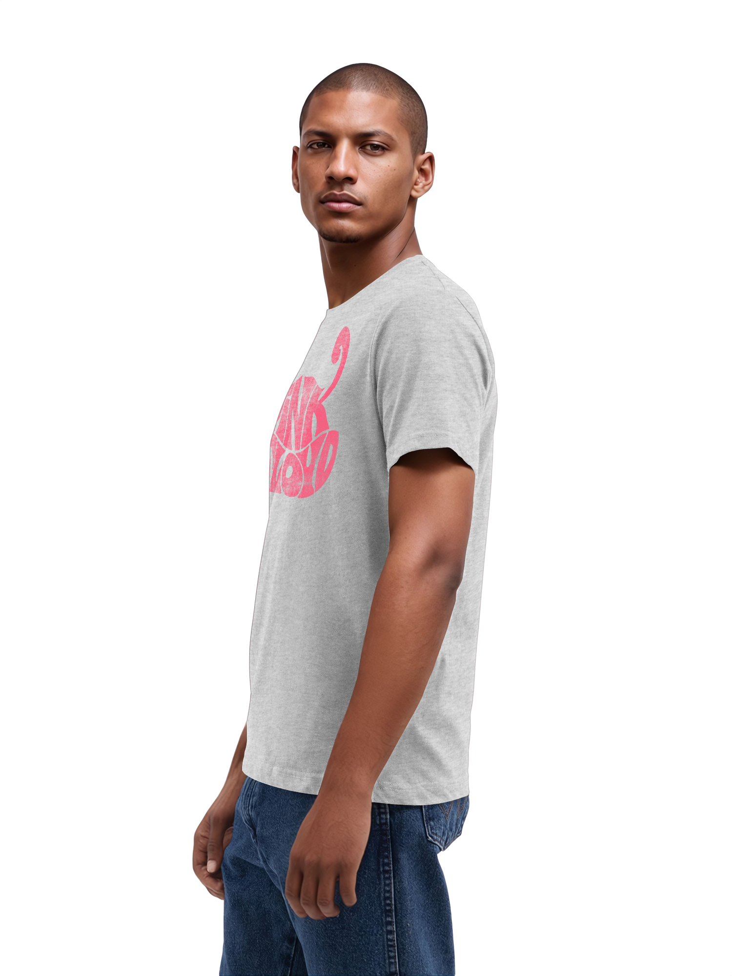 Pink Floyd Retro Logo Navy Men's Organic T-Shirt