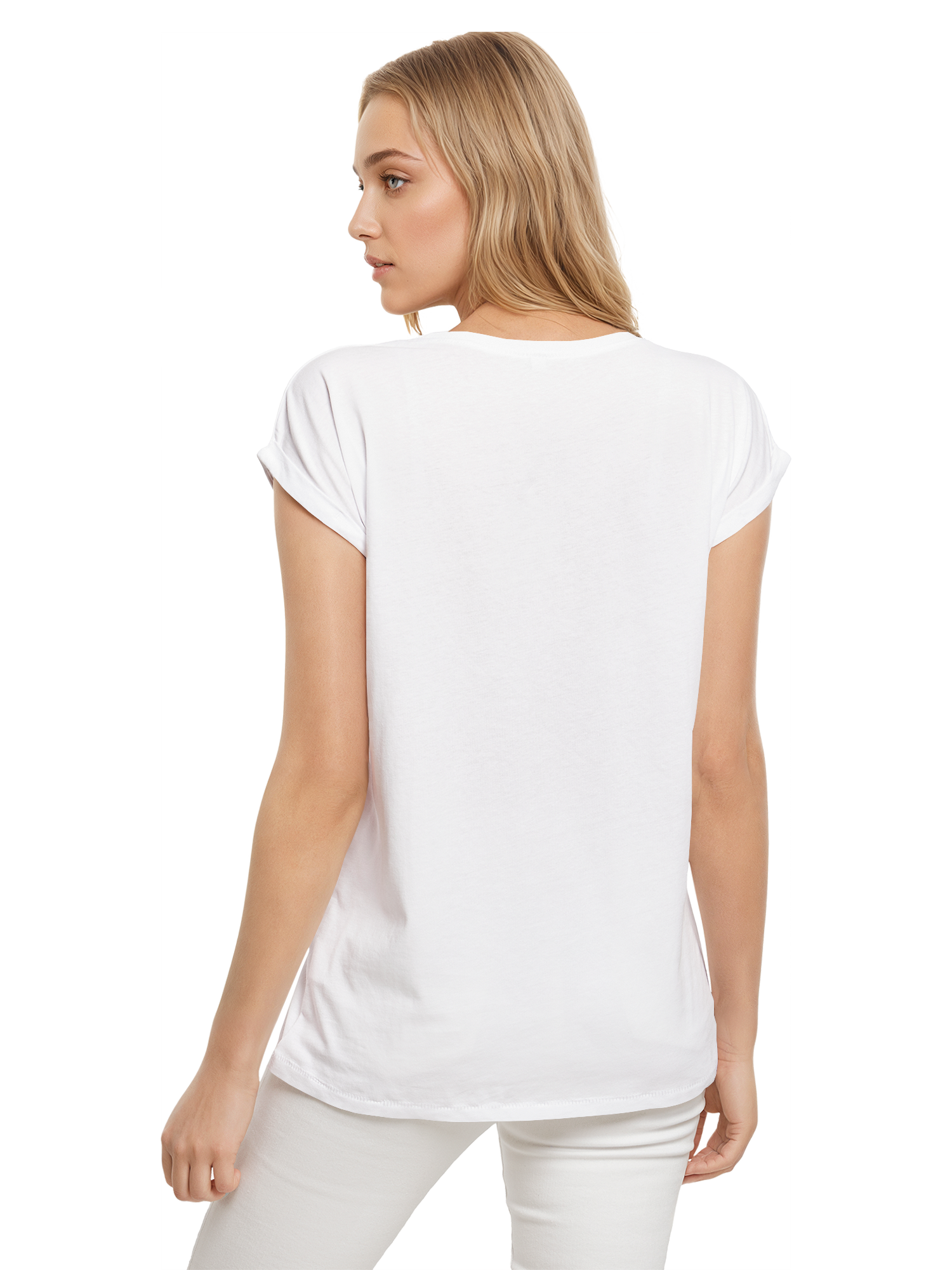 Heart Tree Weracolor Damas Camiseta de hombro extendido