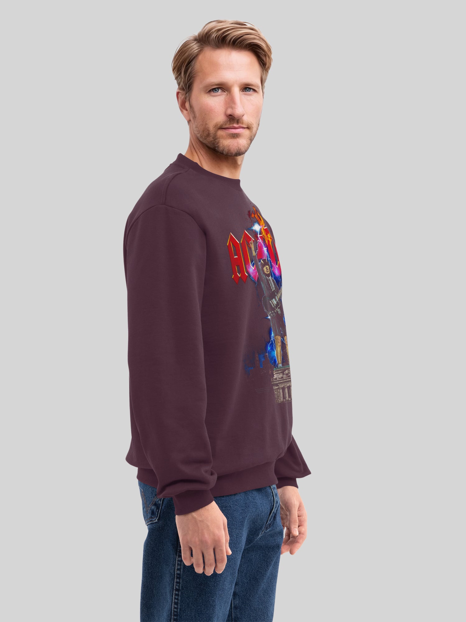 AC/DC Angus NYC Lightning Men's Organic Sweatshirt