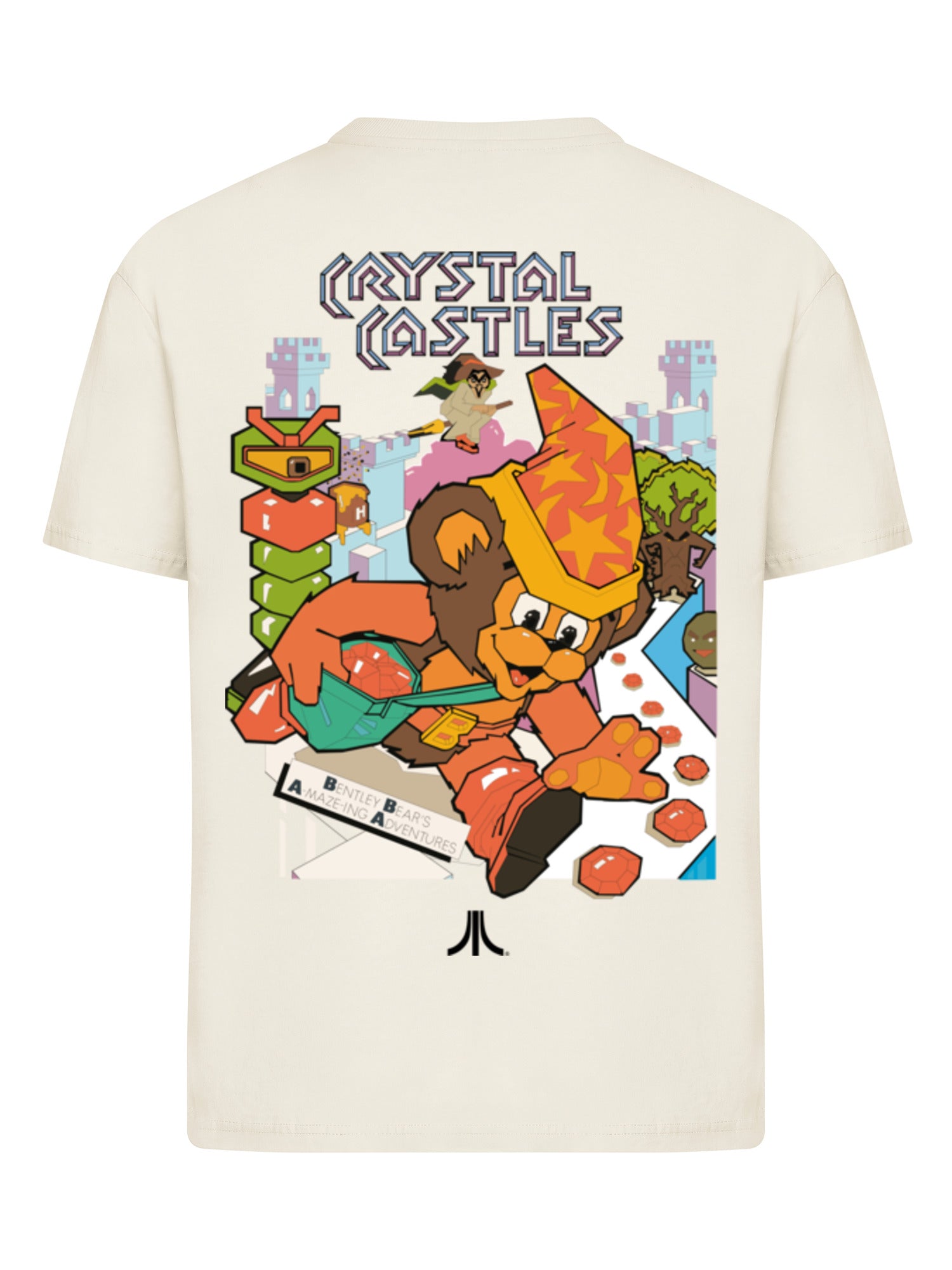 Atari Crystal Castles Retro Gaming und Atari Crystal Castles Bär Damen Alltags-T-Shirt