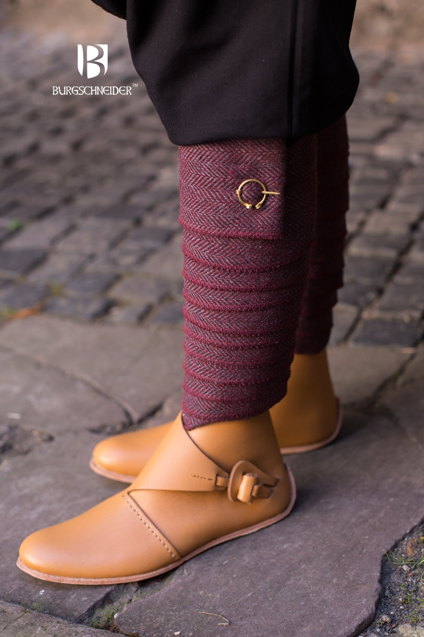 Bandes à Enrouler Asgar en Chevrons - Bordeaux/Gris