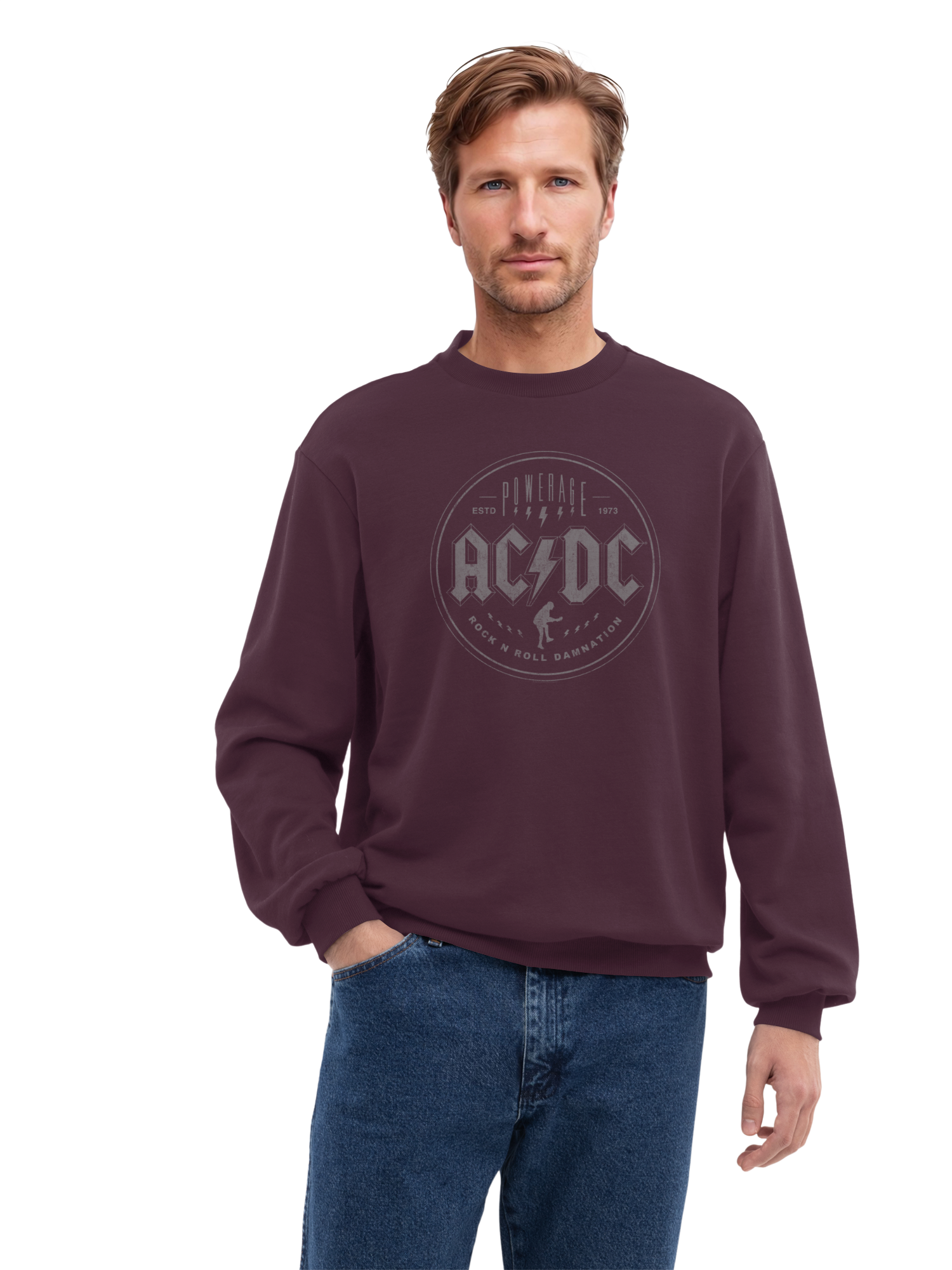 ACDC Rock N Roll Damnation Herren Sweatshirt