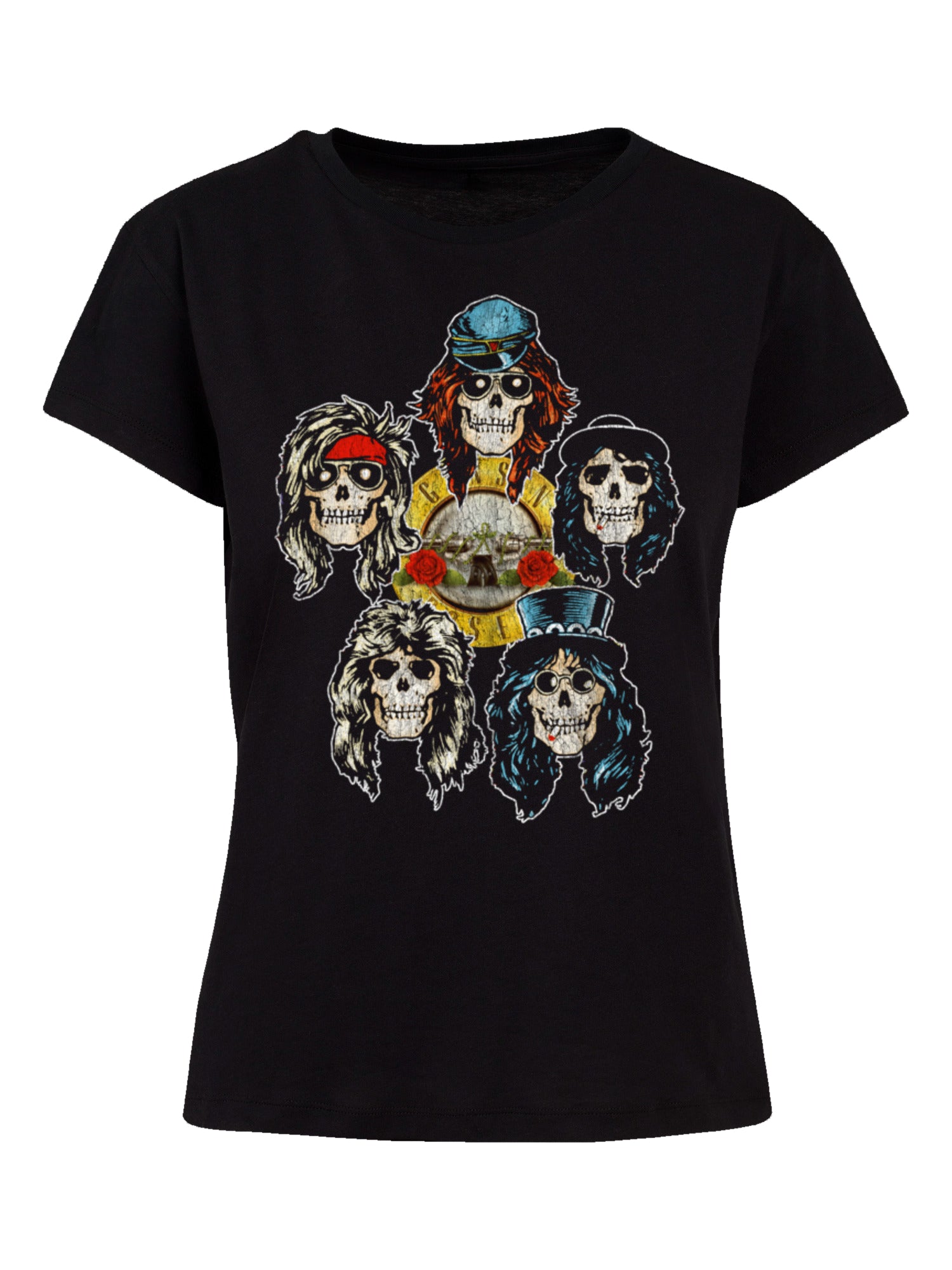 Guns N' Roses Vintage Heads Damen Box T-Shirt