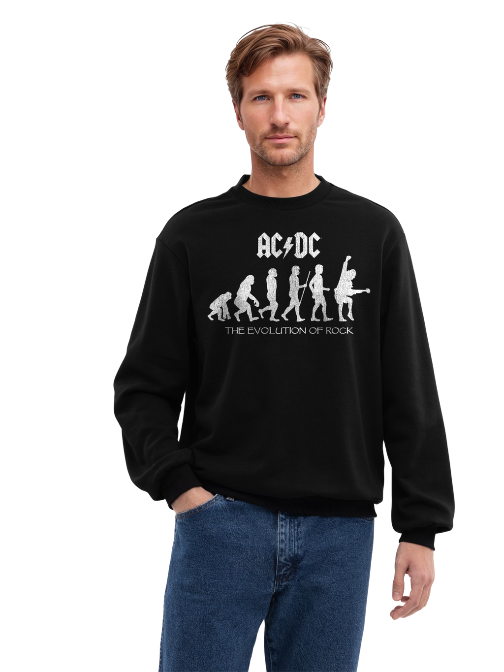 AC/DC Evolution Of Rock Organic Sweatshirt