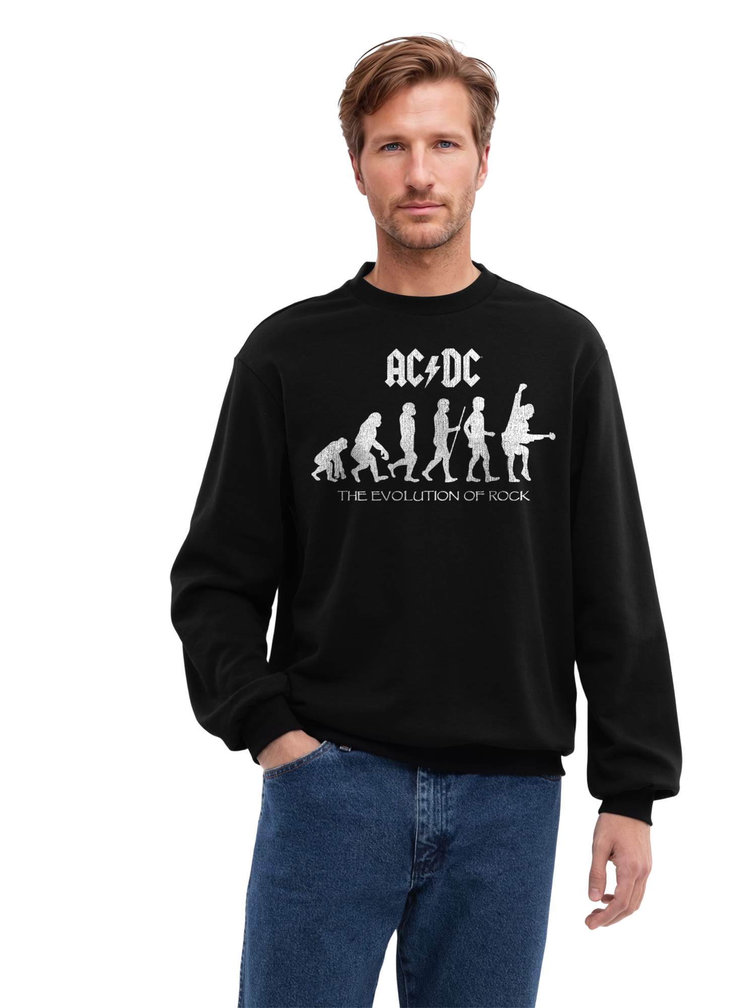 AC/DC Evolution Of Rock Organic Sweatshirt