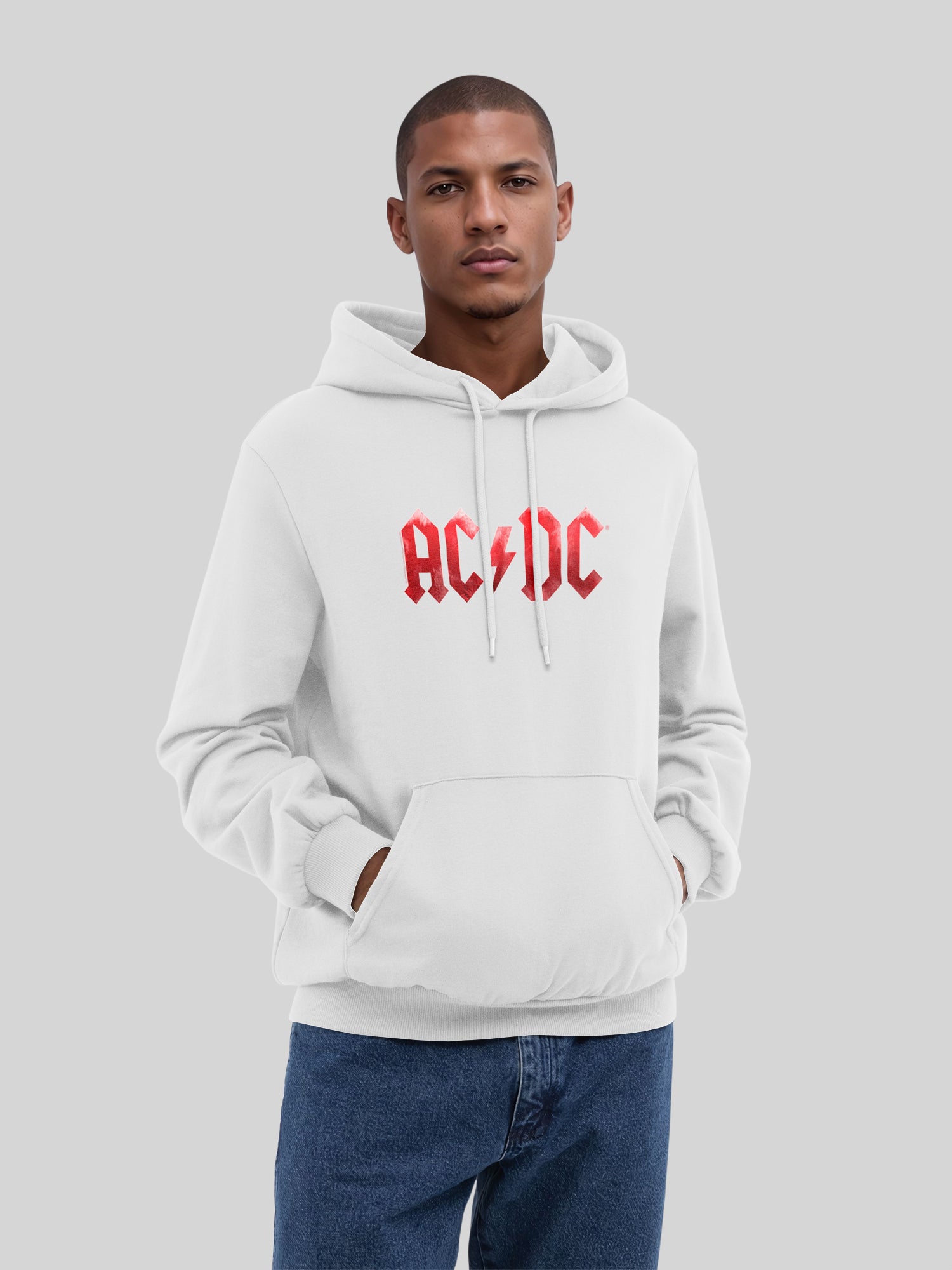 ACDC Red Ice Logo Herren Hoodie