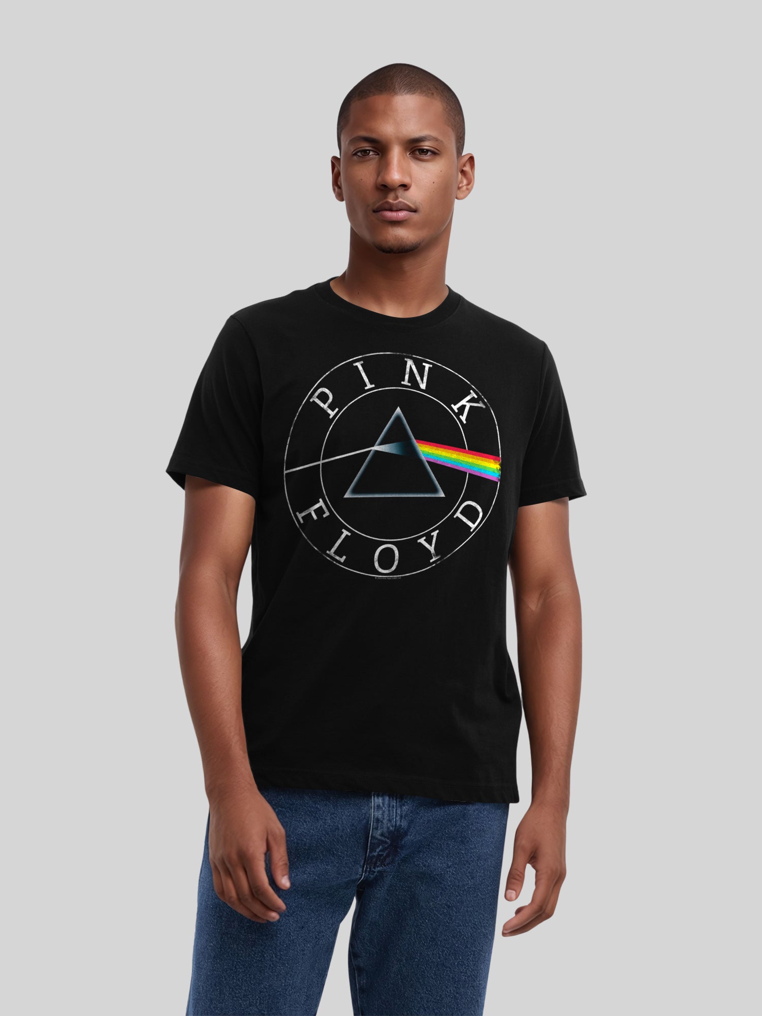 Pink Floyd Prism Circle Logo Herren T-Shirt