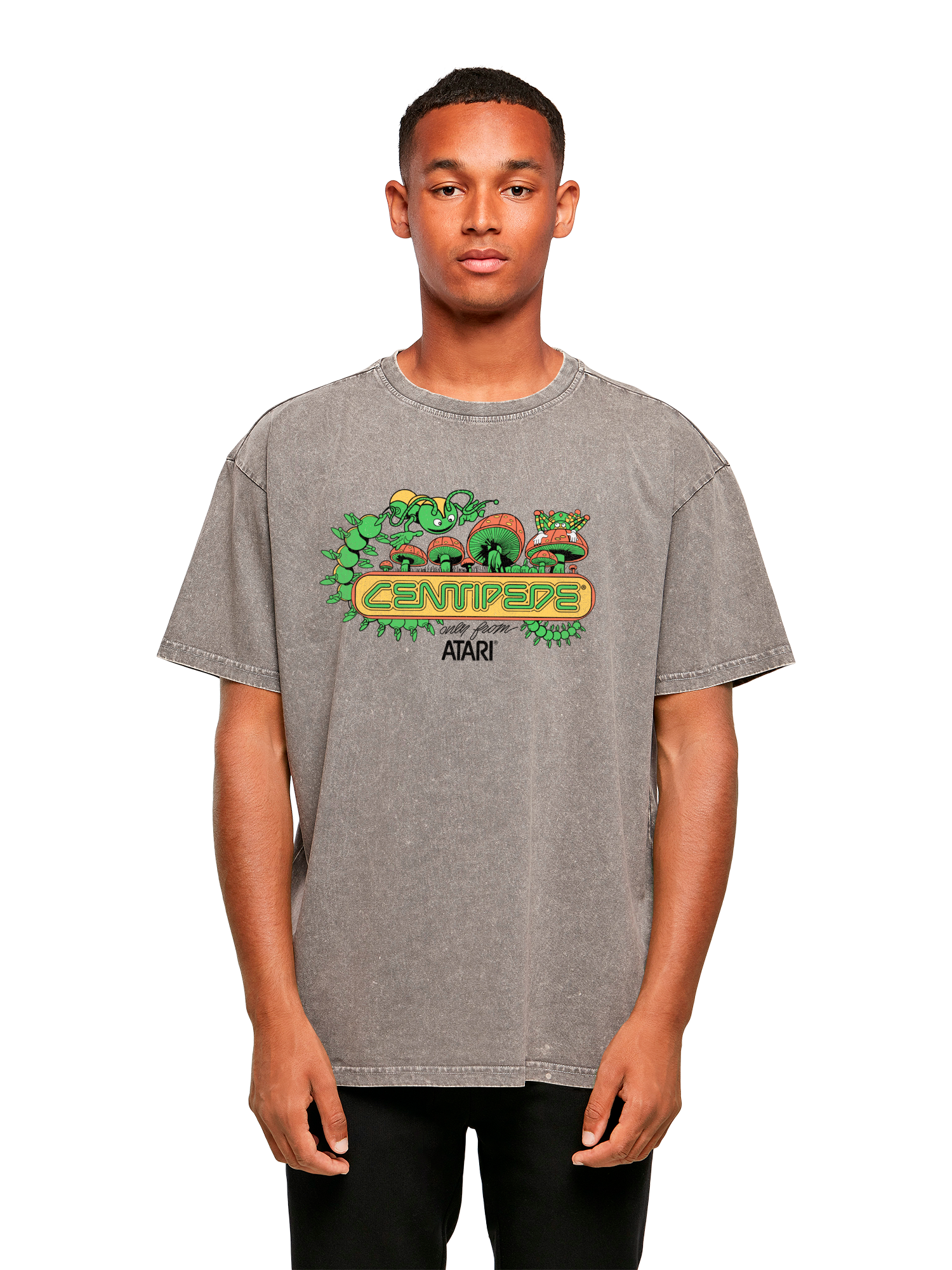 Centipede Atari Retro Gaming Art Säuregewaschenes Oversize-T-Shirt