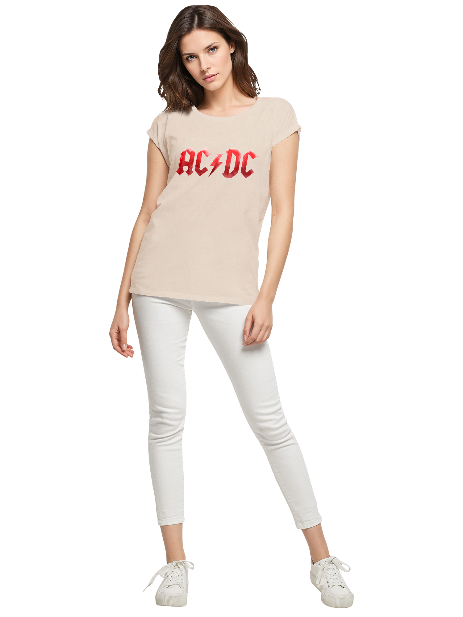 ACDC Red Ice Logo Damen T-Shirt