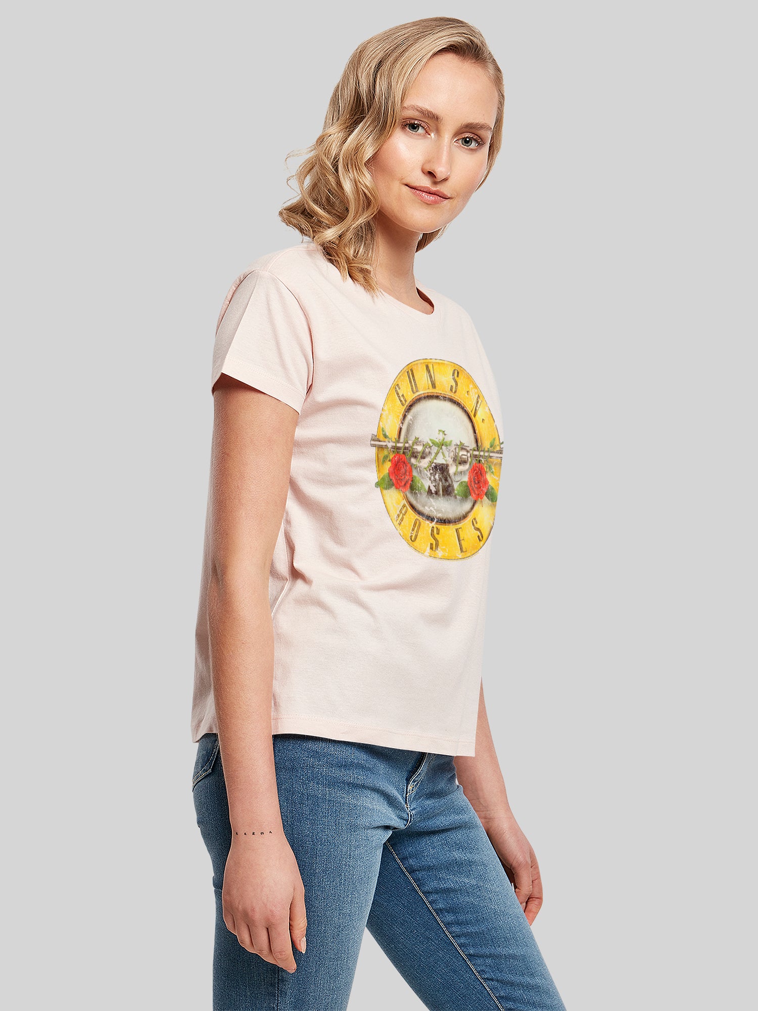 Guns 'n' Roses Vintage Bullet Logo Damen Box T-Shirt