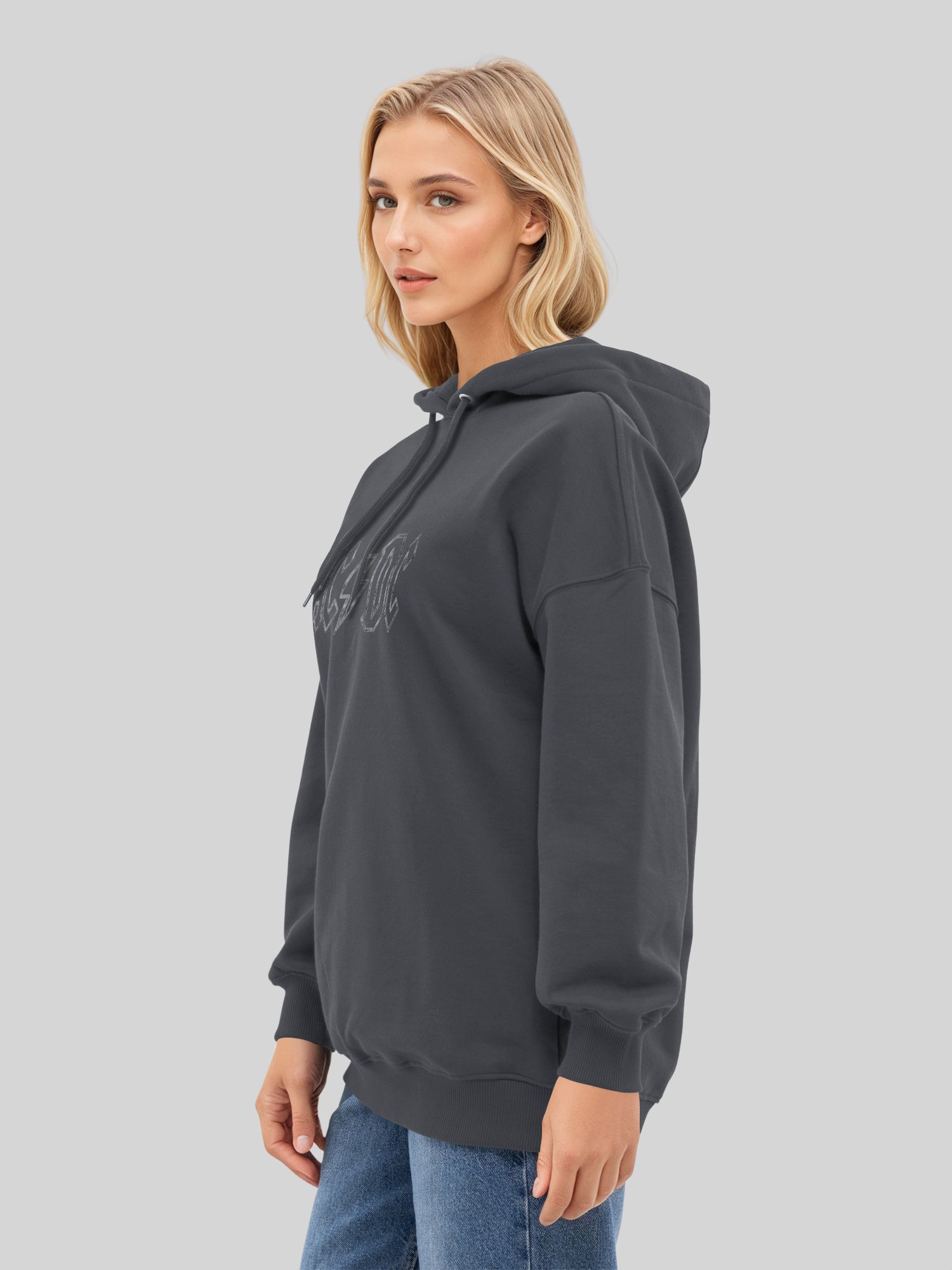 ACDC Logo déchiqueté Femmes à sweat à sweat surdimensionné