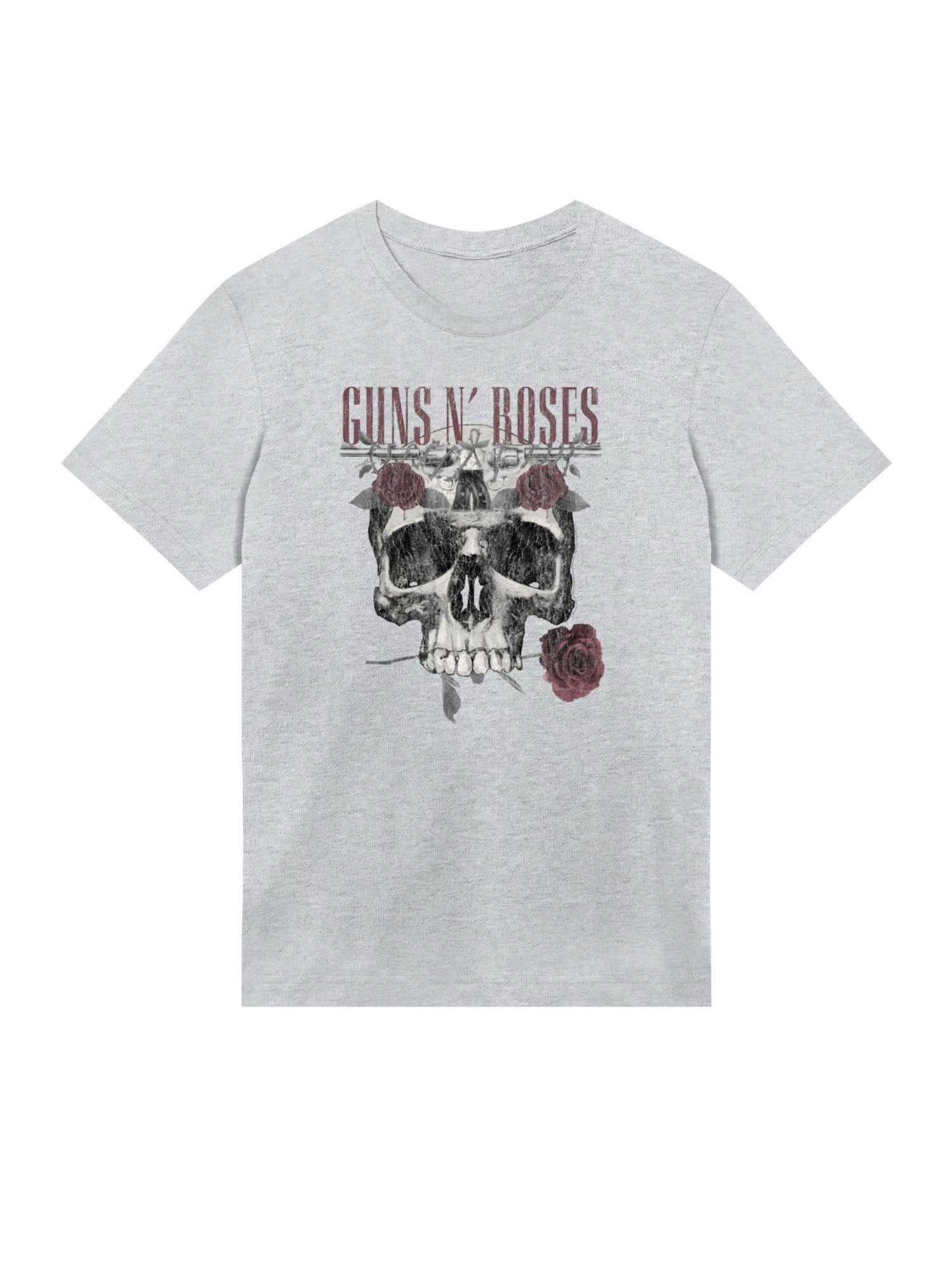 Guns N' Roses Herren T-Shirt mit Rosen-Totenkopf