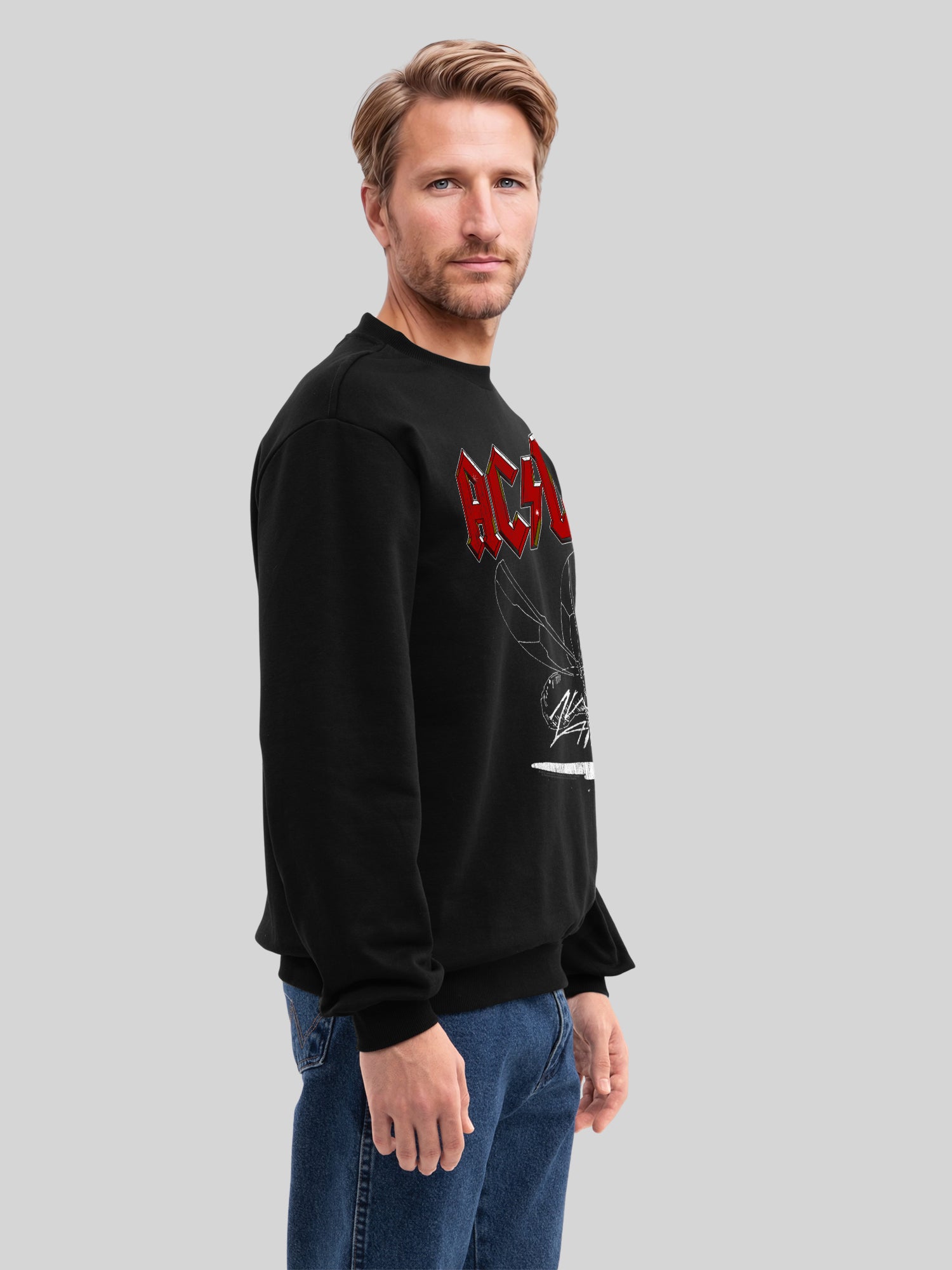 AC/DC Fly On The Wall 1985 Men's Organic Sweatshirt