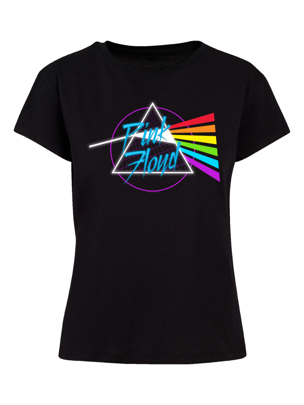 Pink Floyd Neon Dark Side With Ladies Box Tee