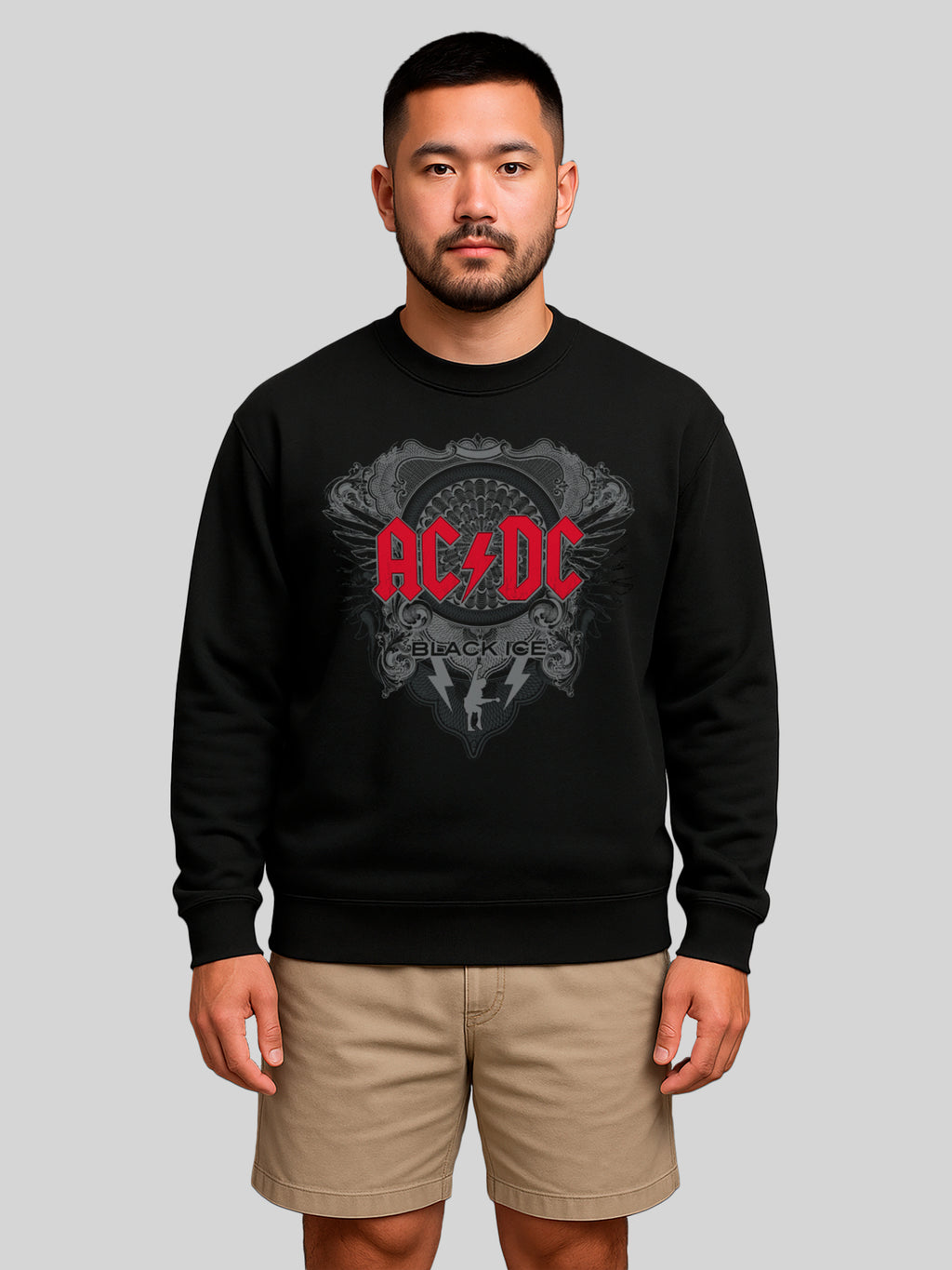 AC/DC Black Ice Men's Organic Sweatshirt