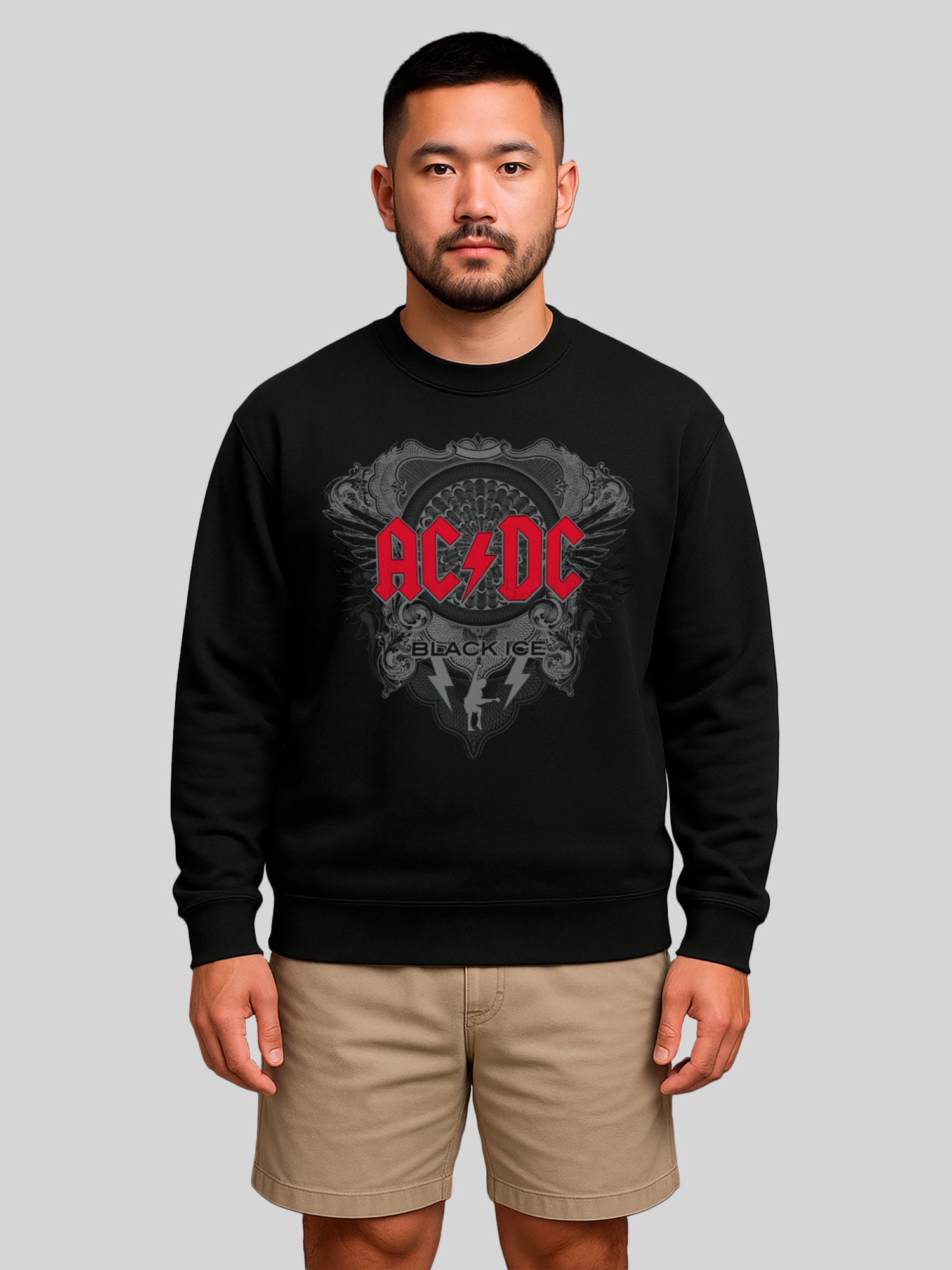 AC/DC Black Ice Men's Organic Sweatshirt