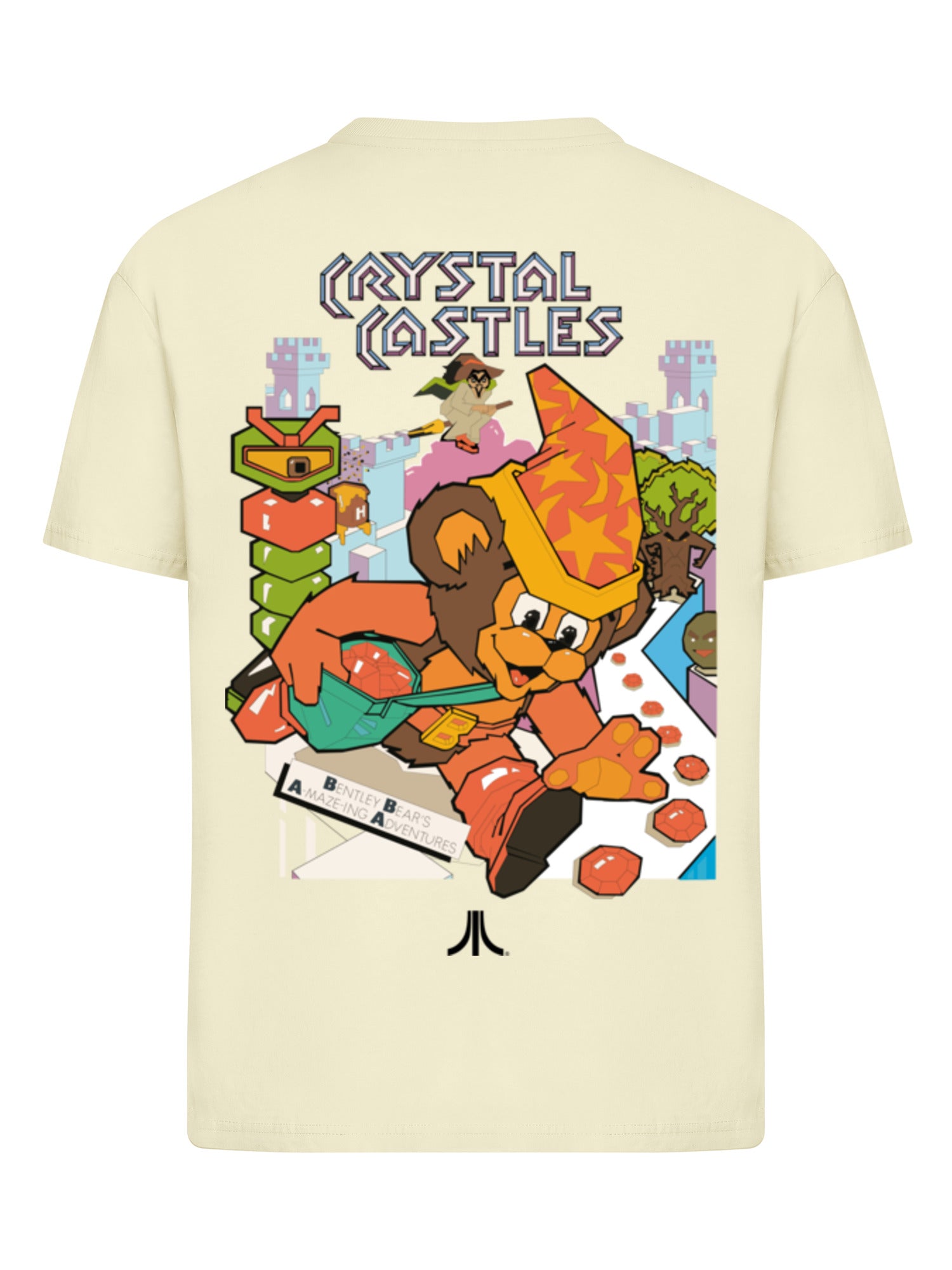 Atari Crystal Castles Retro Gaming und Atari Crystal Castles Bär Damen Alltags-T-Shirt