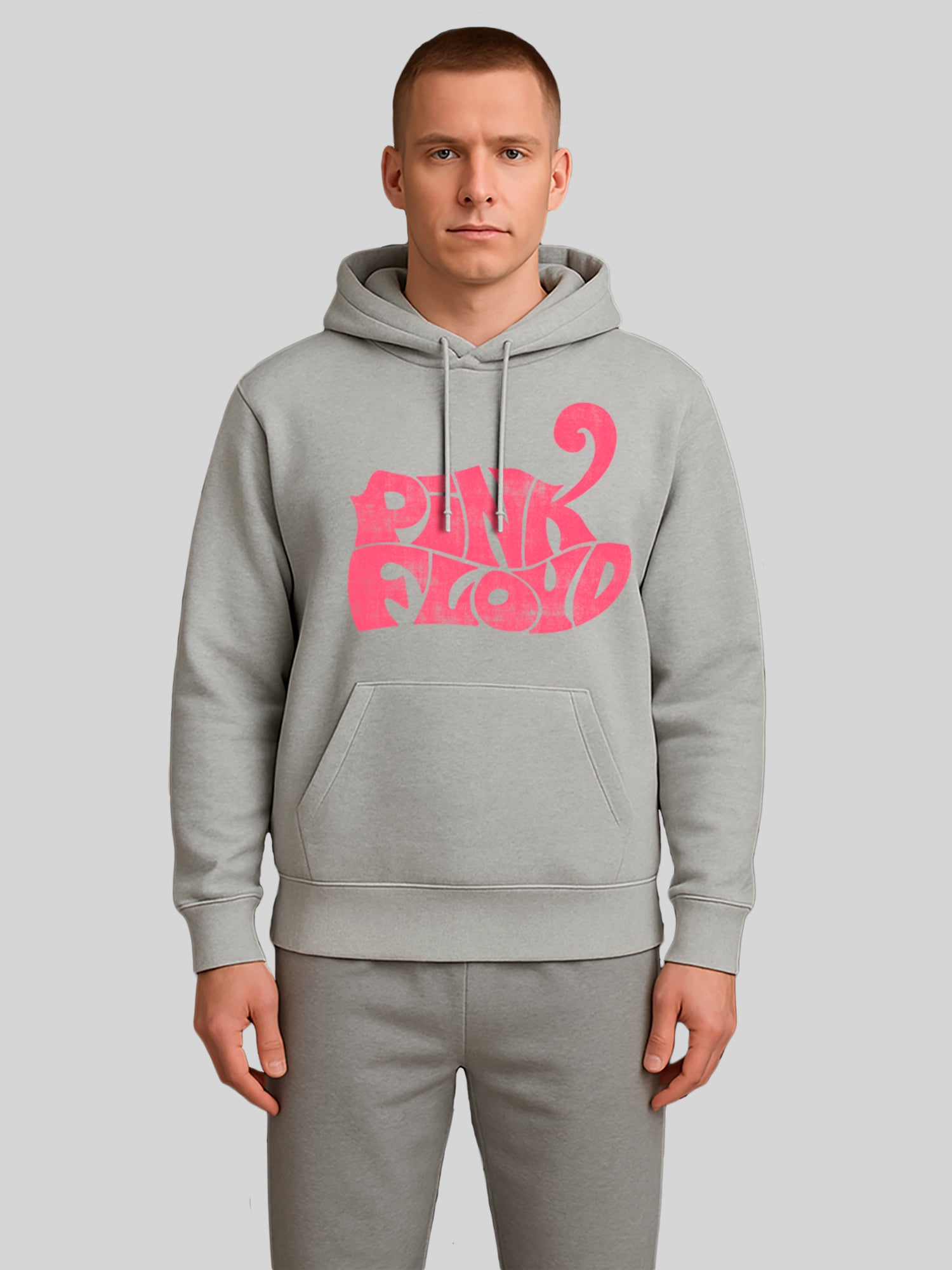 Pink Floyd Retro Logo Navy Men's Organic Hoodie