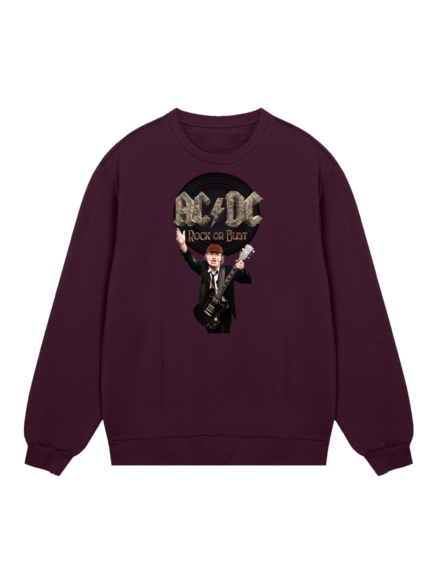 ACDC Rock Or Bust Angus Young Herren Sweatshirt