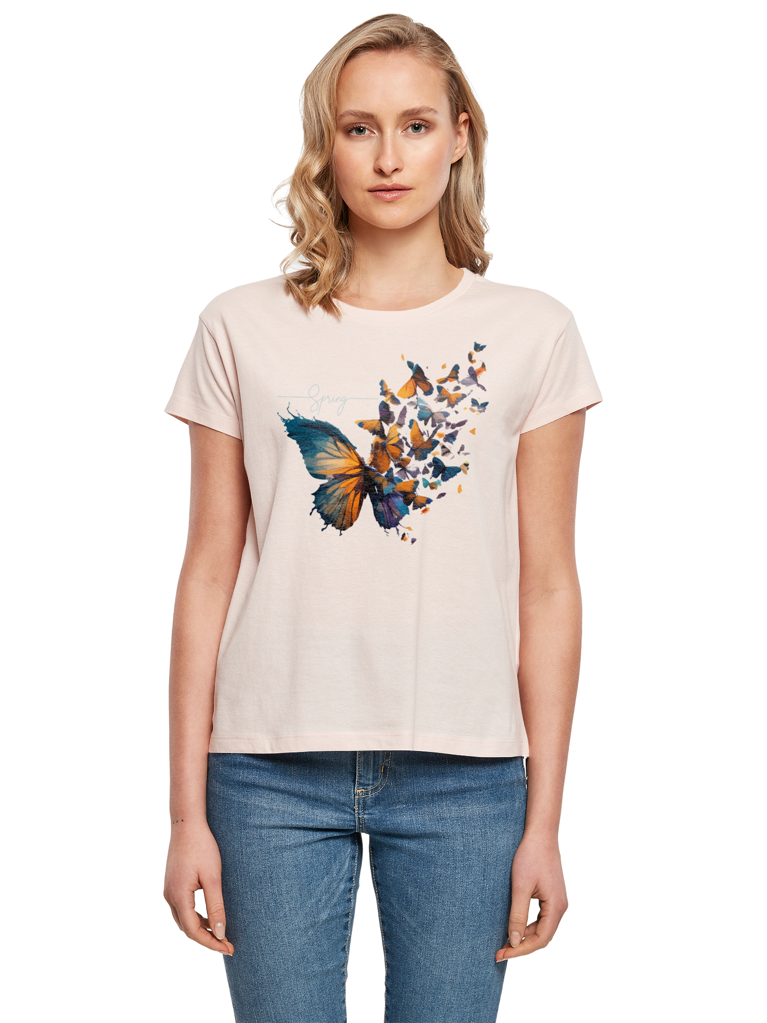 Schmetterling der Schmetterlinge Damen Box T-Shirt