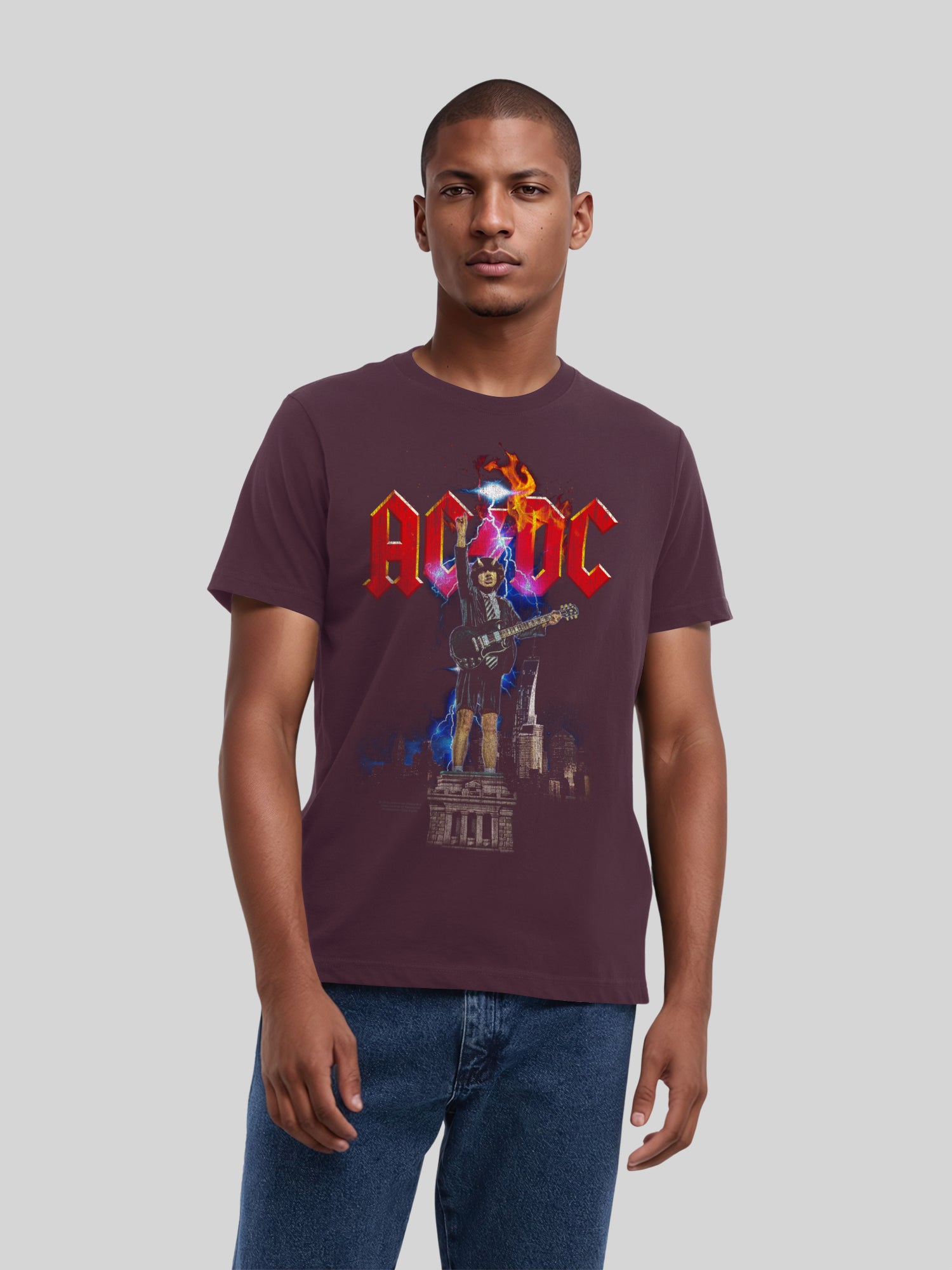 AC/DC Angus NYC Lightning Men's Organic T-Shirt