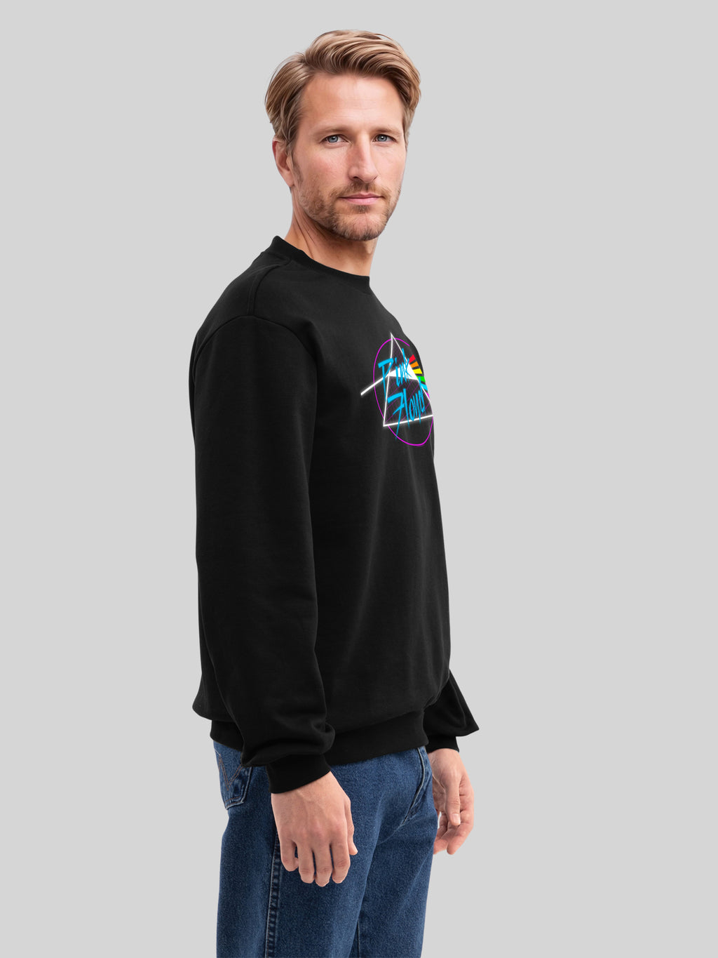 Pink Floyd Neon Dark Side Herren Sweatshirt