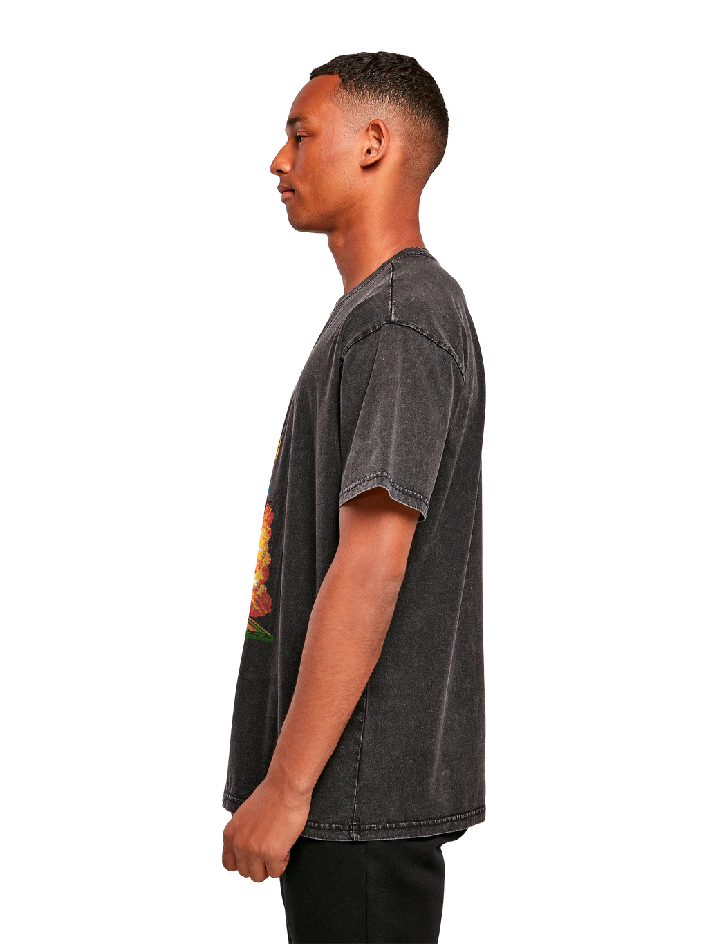 Colgadora de comando de misiles Atari Retro Gaming con camiseta de gran tamaño pesado de ácido