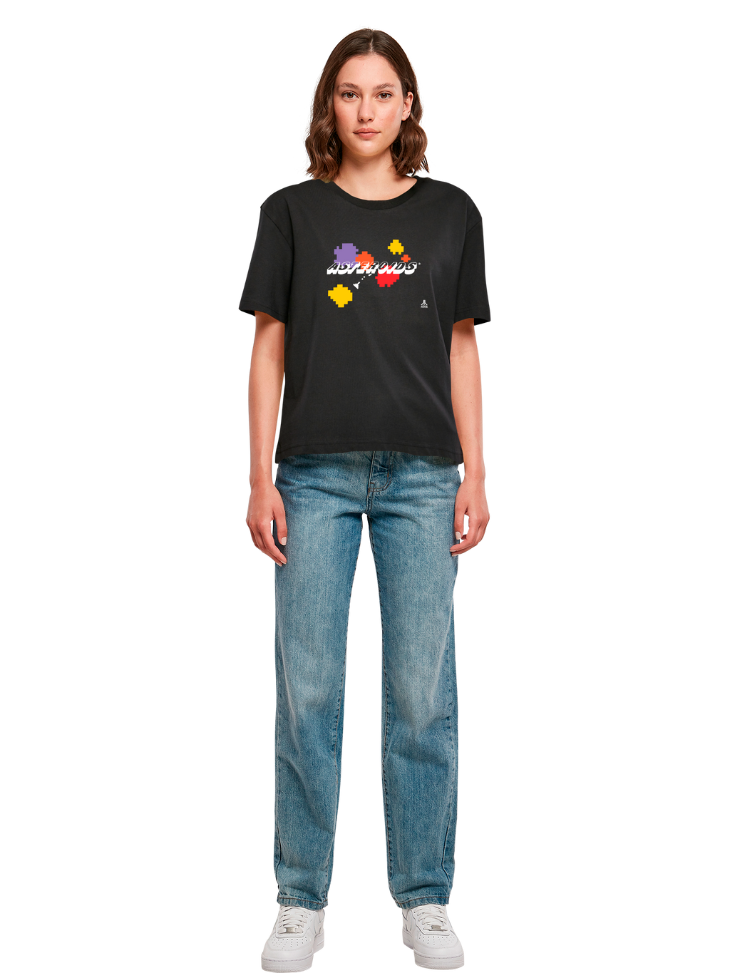 Atari Asteroids Retro Gameplay con Damas Dir estado