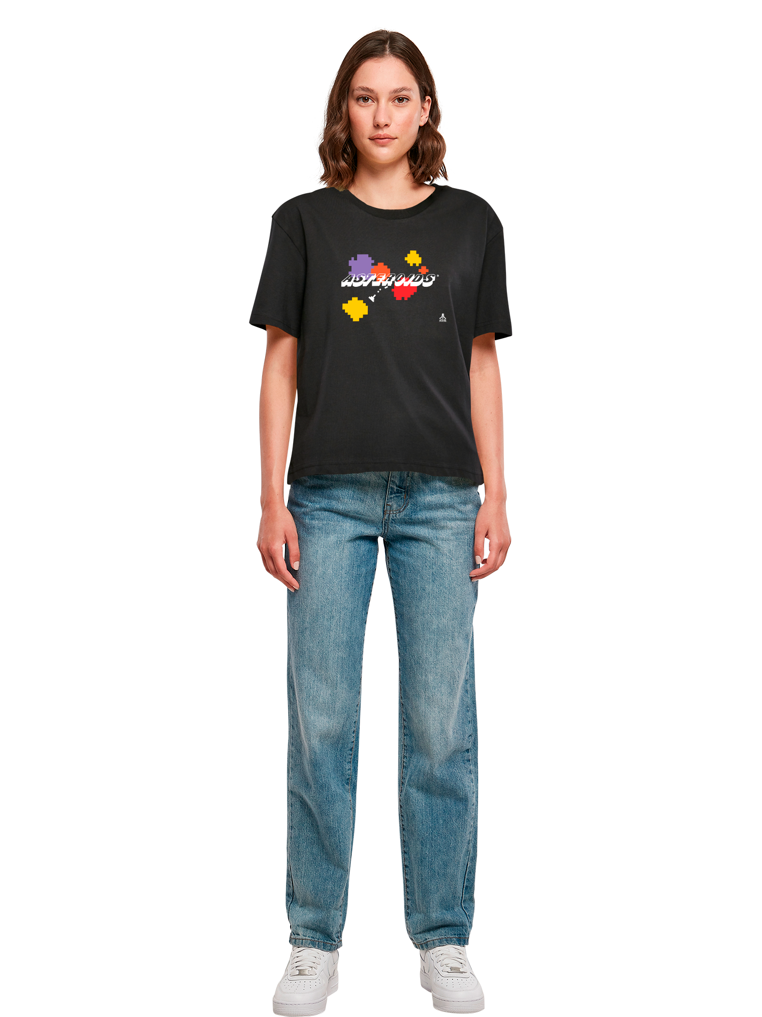 Atari Asteroids Retro Gameplay Damen Alltags-T-Shirt