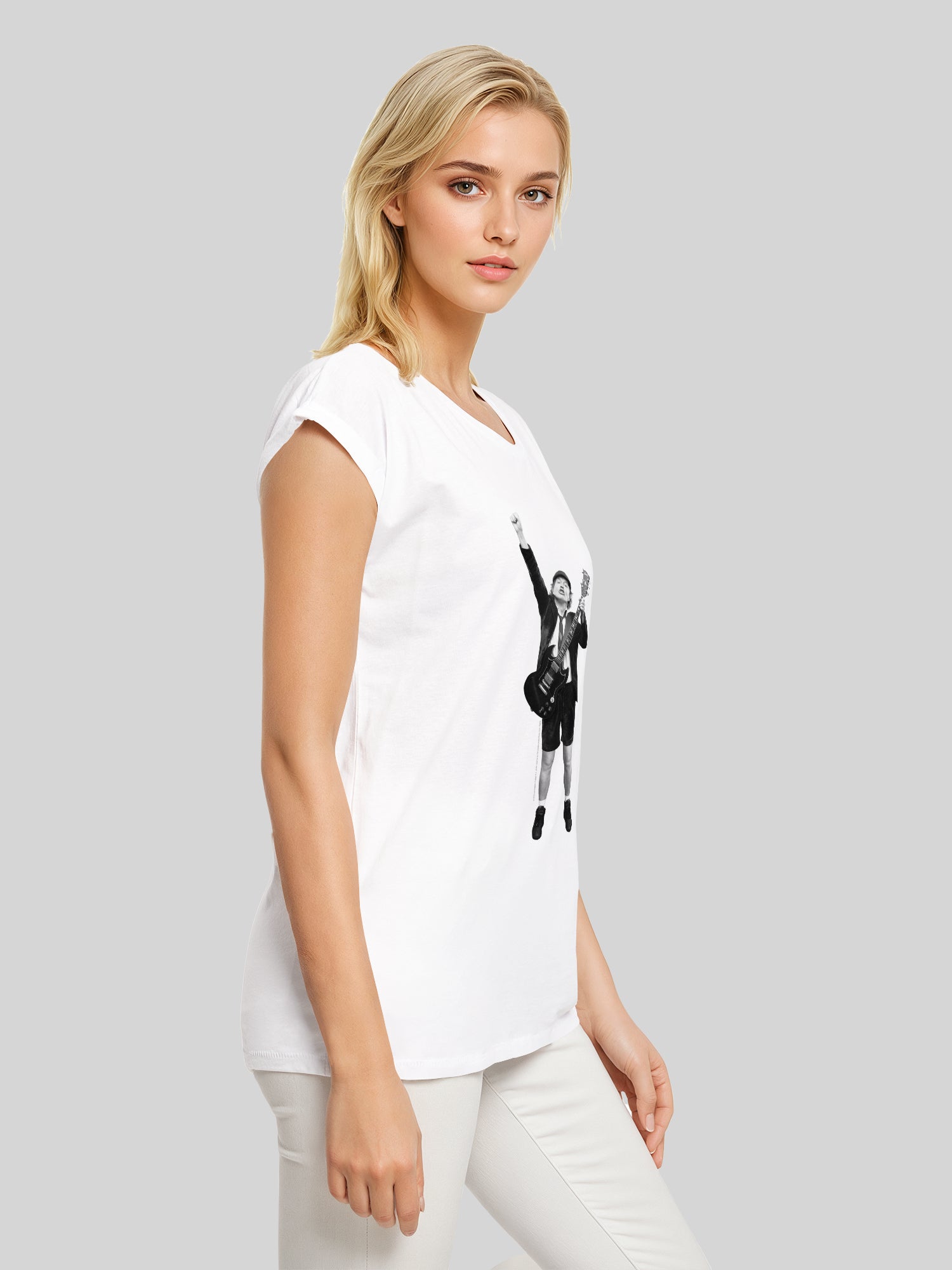 ACDC Angus Young Cut Out Damen T-Shirt