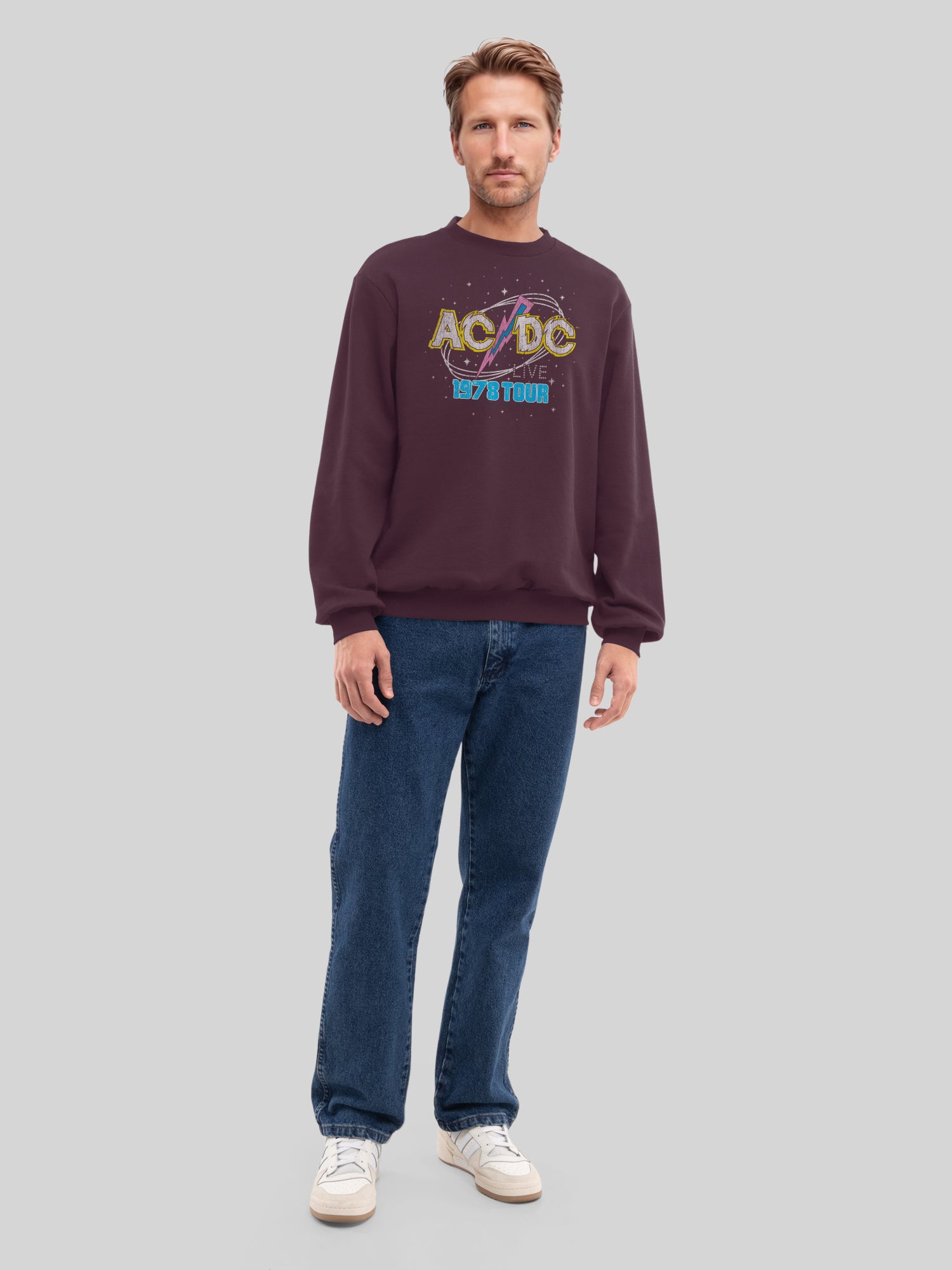 ACDC 1981 Visite en direct avec True Blanks | Pull régulier pour hommes