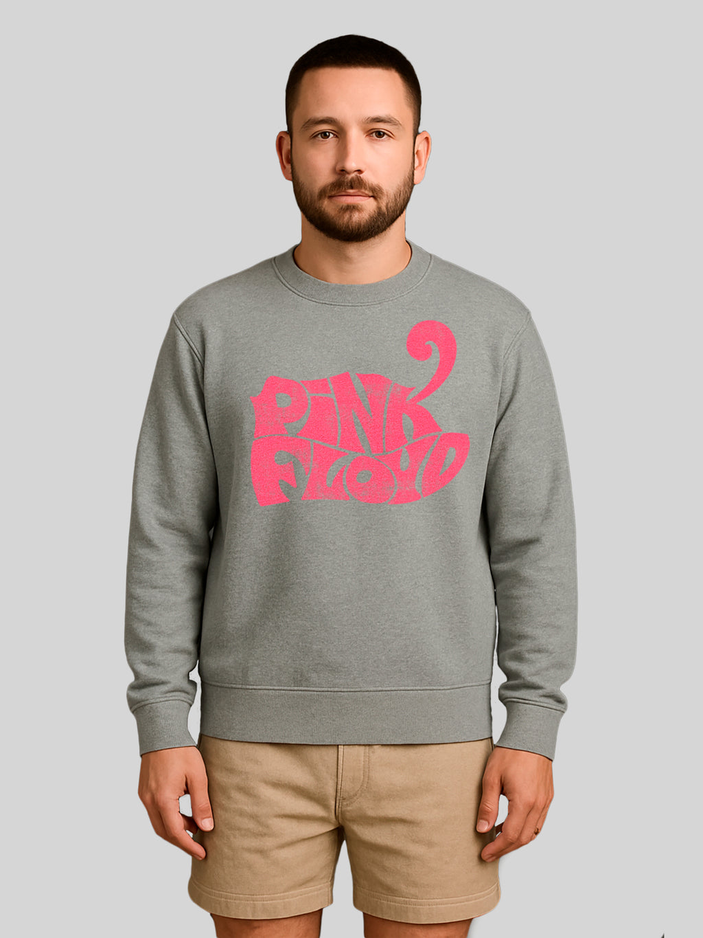Pink Floyd rétro Logo Navy Navy Men's Organic Sweatshirt