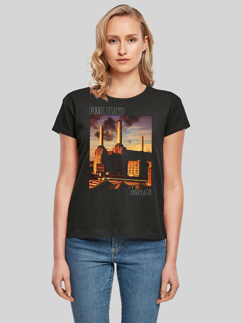 Pink Floyd Animal Cover Ladies Box T-Shirt