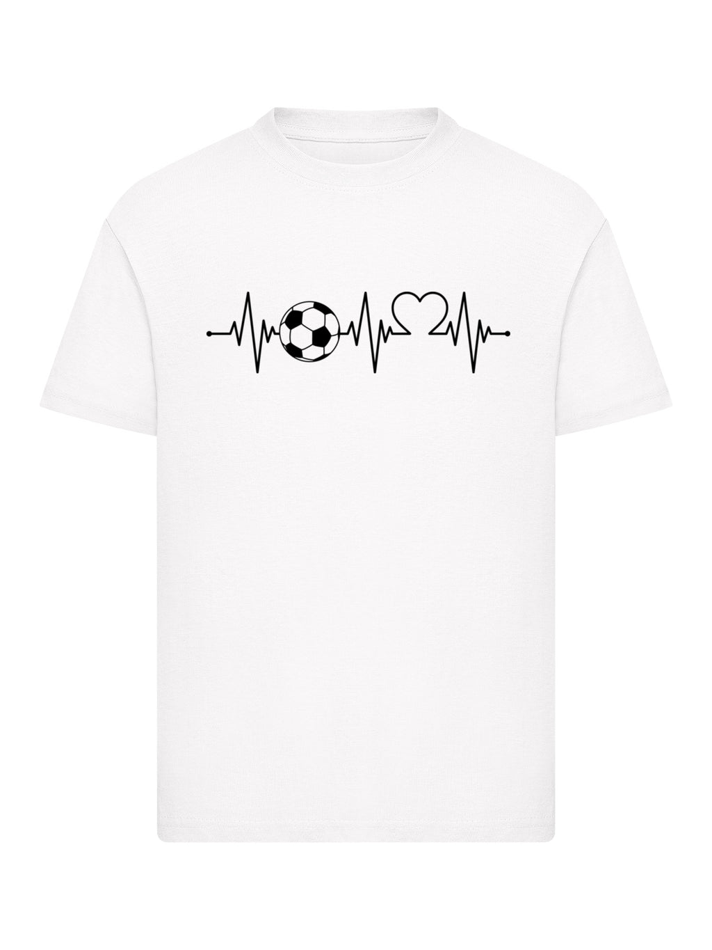 T-shirt pour enfants de soccer de rythme cardiaque