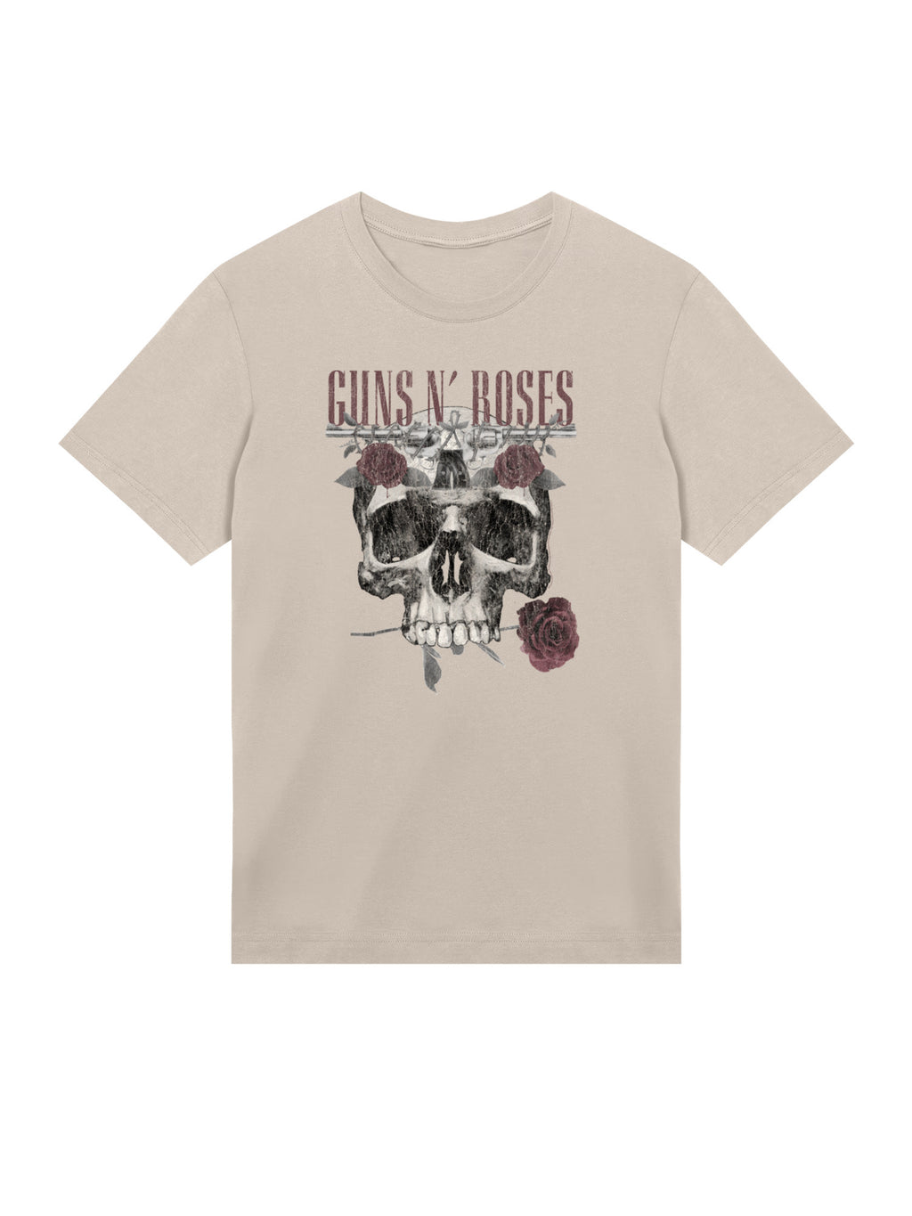 Guns N' Roses Herren T-Shirt mit Rosen-Totenkopf