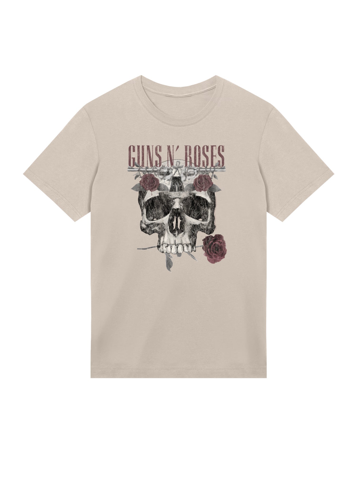 Guns N' Roses Herren T-Shirt mit Rosen-Totenkopf