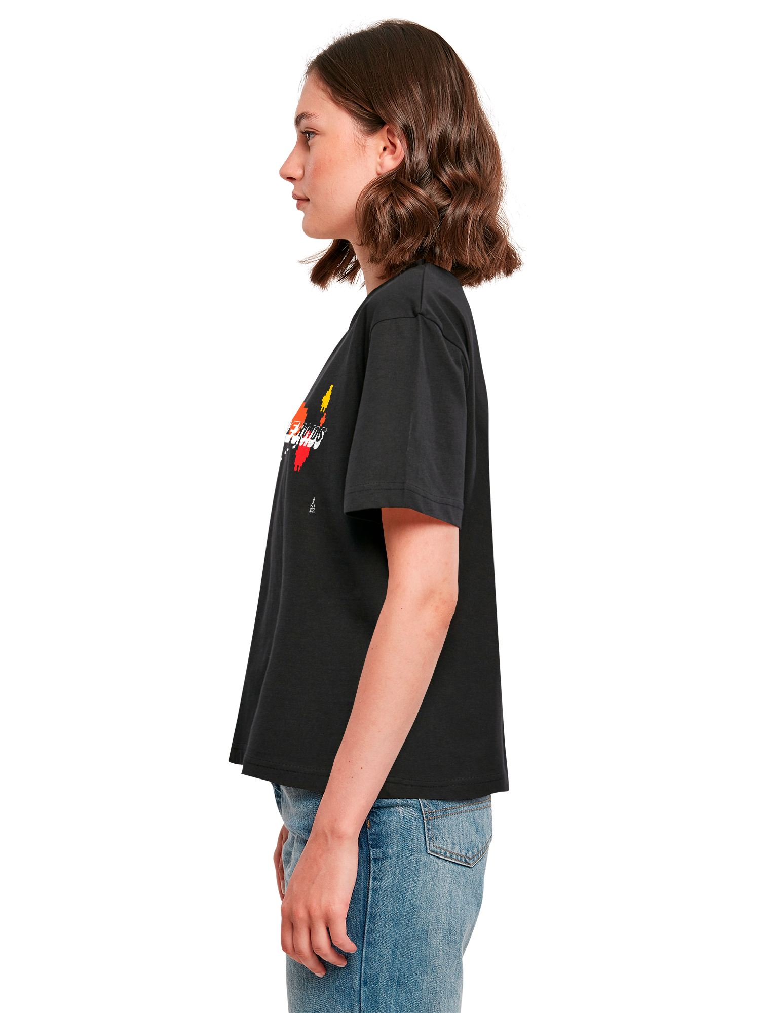 Atari Asteroids Retro Gameplay Damen Alltags-T-Shirt