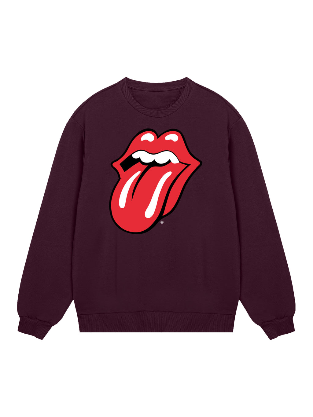 The Rolling Stones Classic Zungen BLK mit echten Blanks | Herrenpullover
