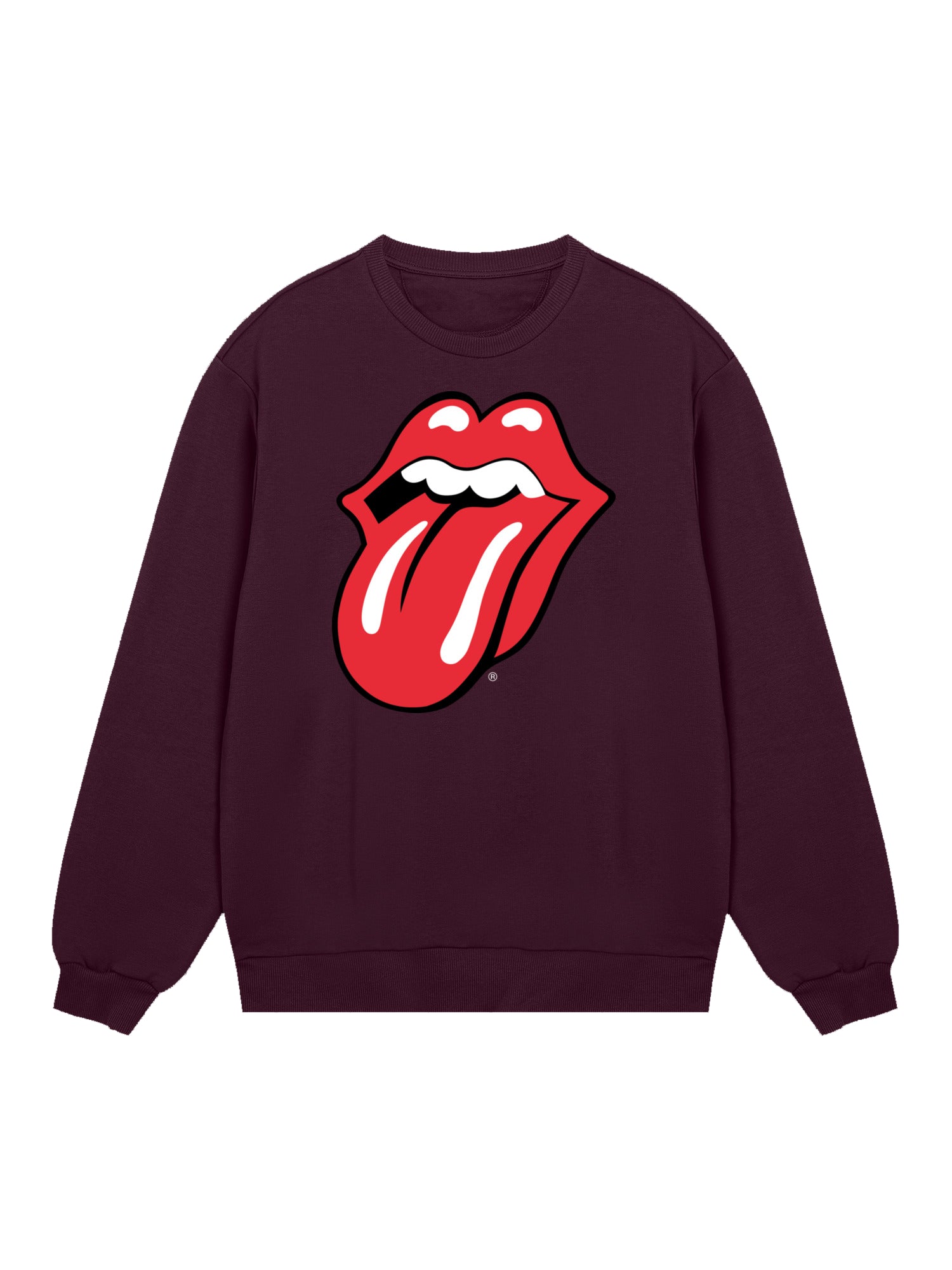 The Rolling Stones Classic Zungen BLK mit echten Blanks | Herrenpullover