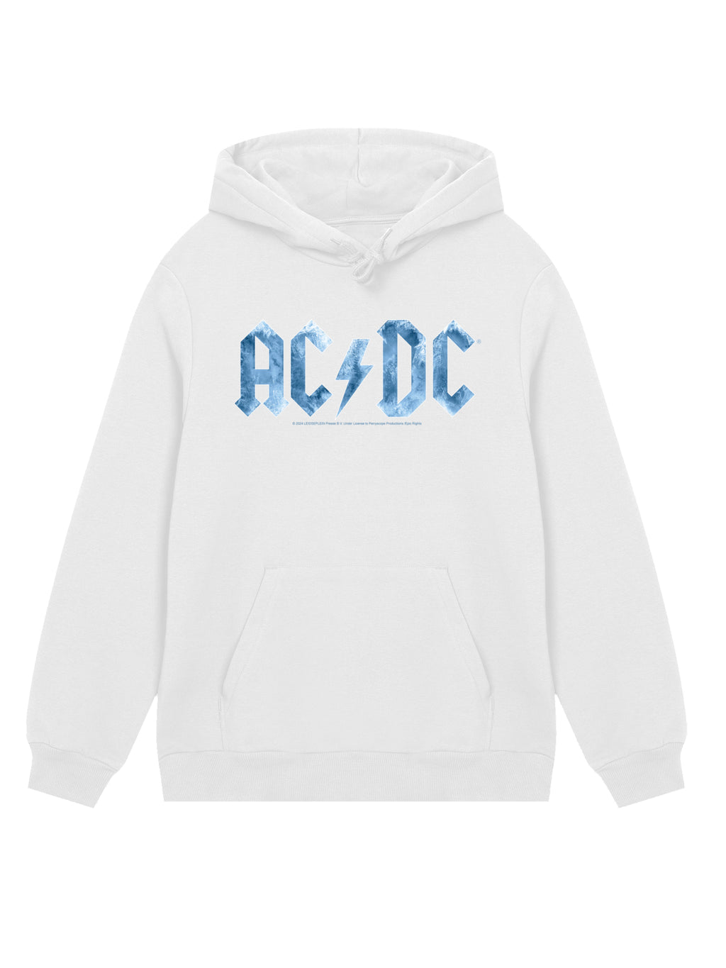 ACDC Blue Ice Logo avec True Blanks | Hoodie régulier pour hommes
