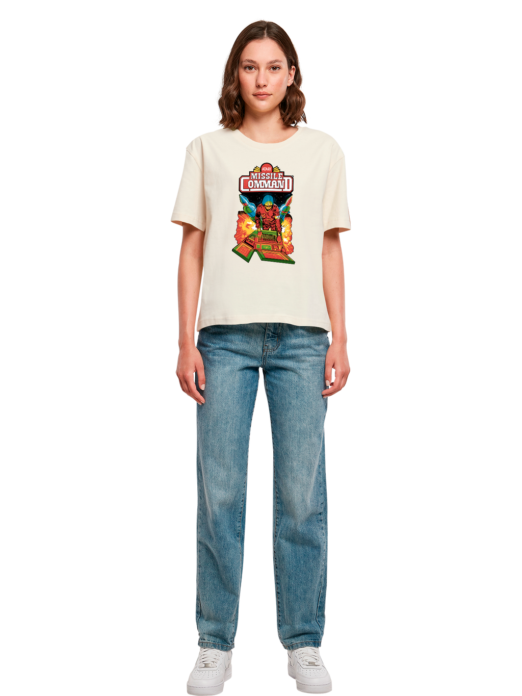 Missile Command Hanger Atari Retro Gaming with Ladies Everyday Tee