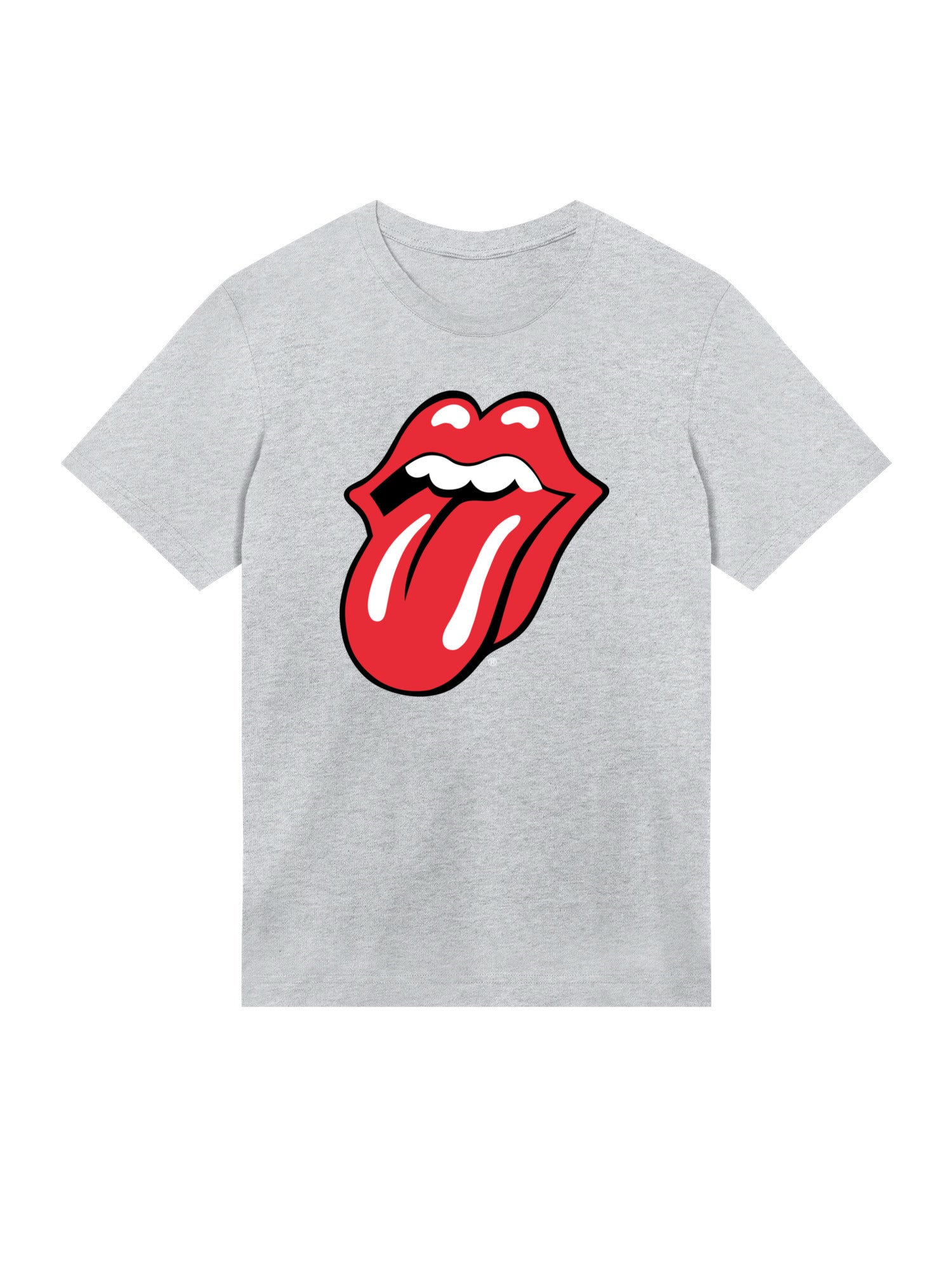 The Rolling Stones Classic Tongue Blk con Blanks verdaderos | Camiseta regular para hombres
